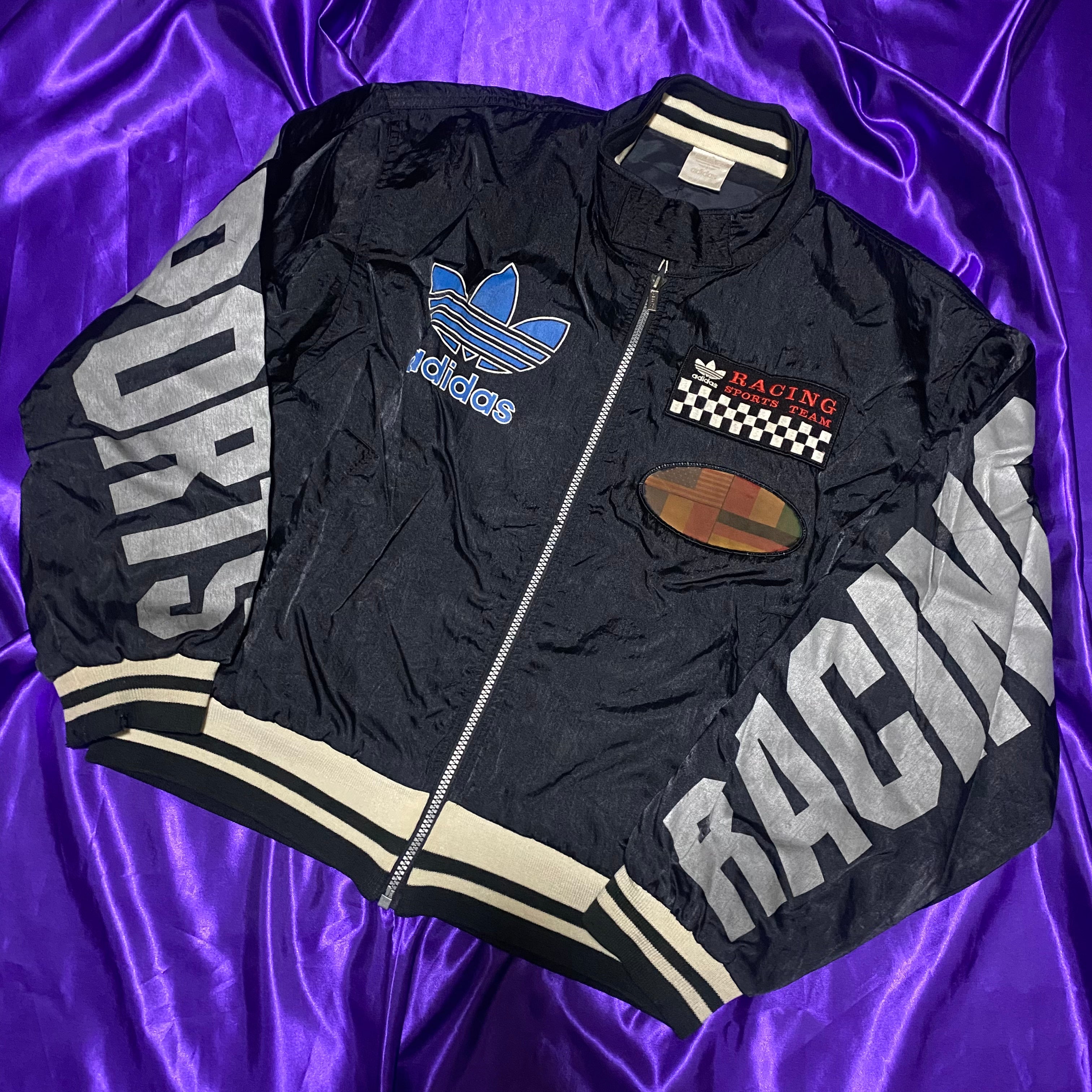 内藤】80sデサント製 adidas アディダス スキージャケット 総柄 内藤】80sデサント製 adidas アディダス スキージャケット 総柄