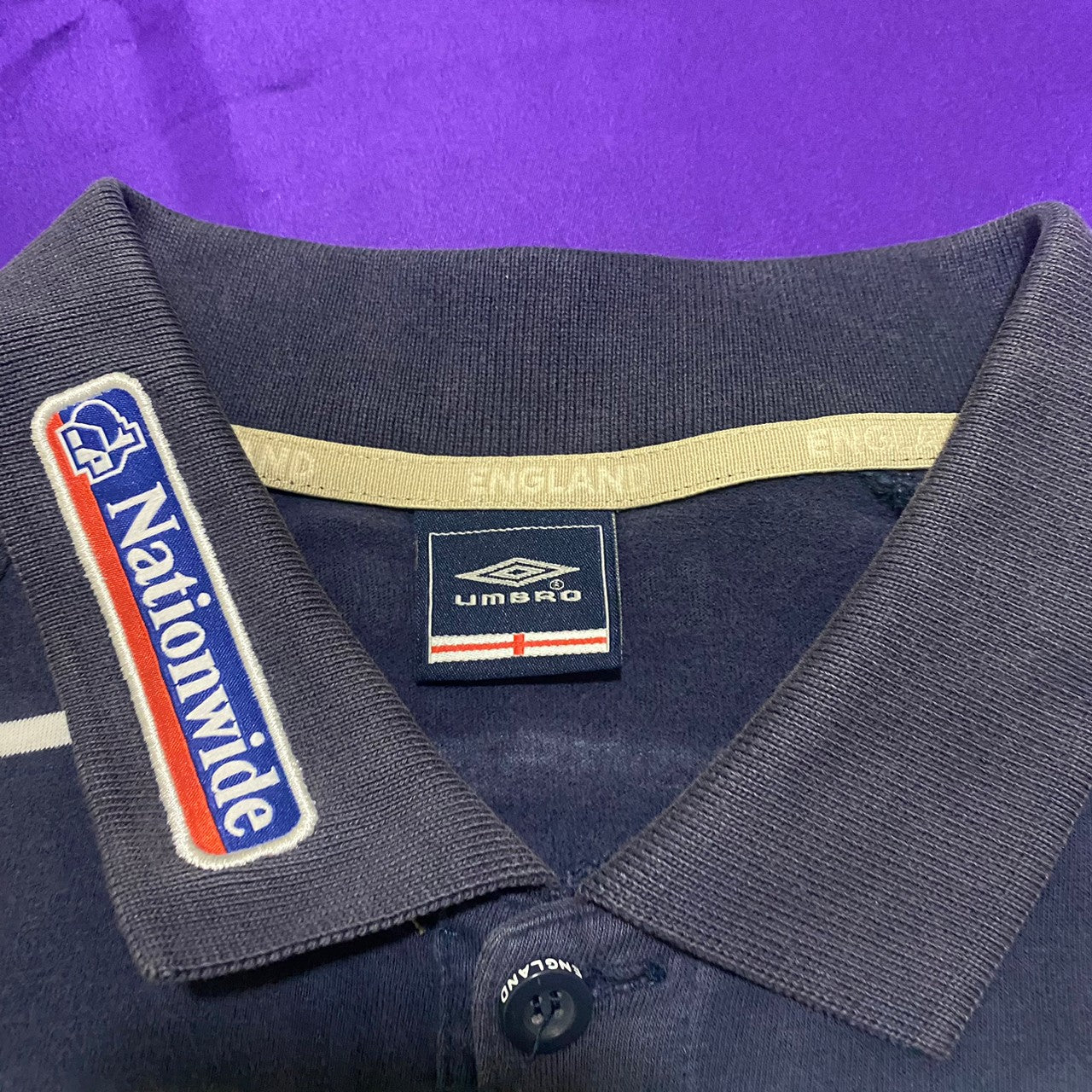 UMBRO  イングランド代表 ボーダーポロシャツ