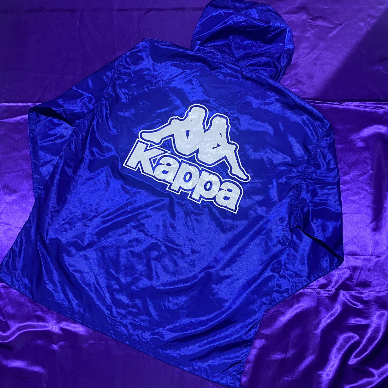 Kappa Nylon Anorak Parker Blue