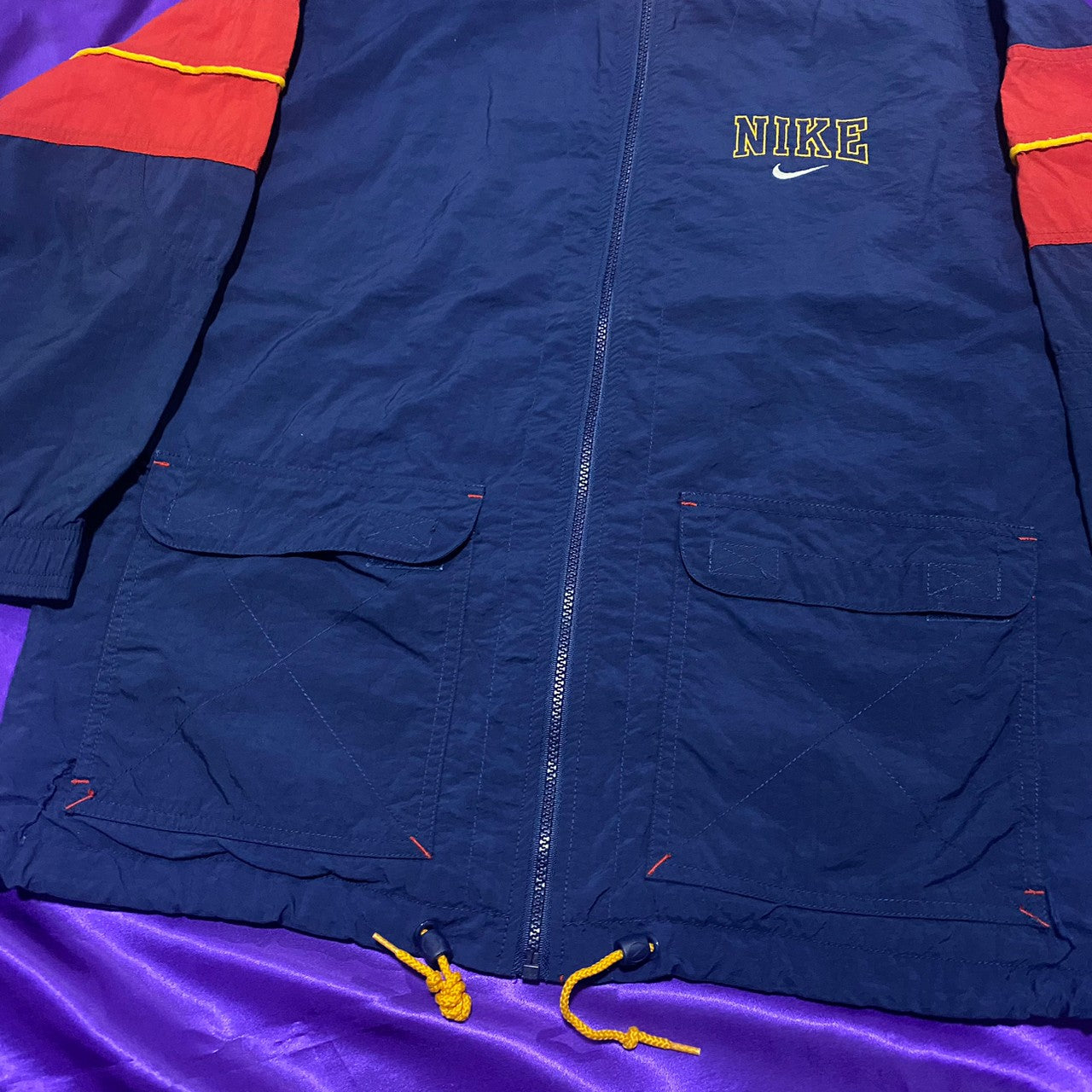 NIKE 90s Back BIG SWOOSH Nylon Jacket