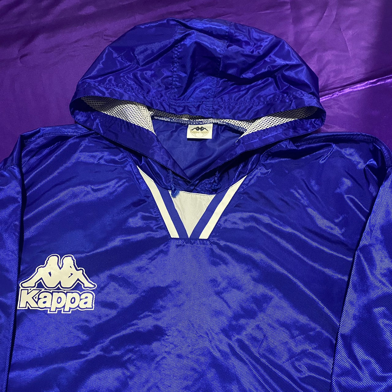 Kappa Nylon Anorak Parker Blue