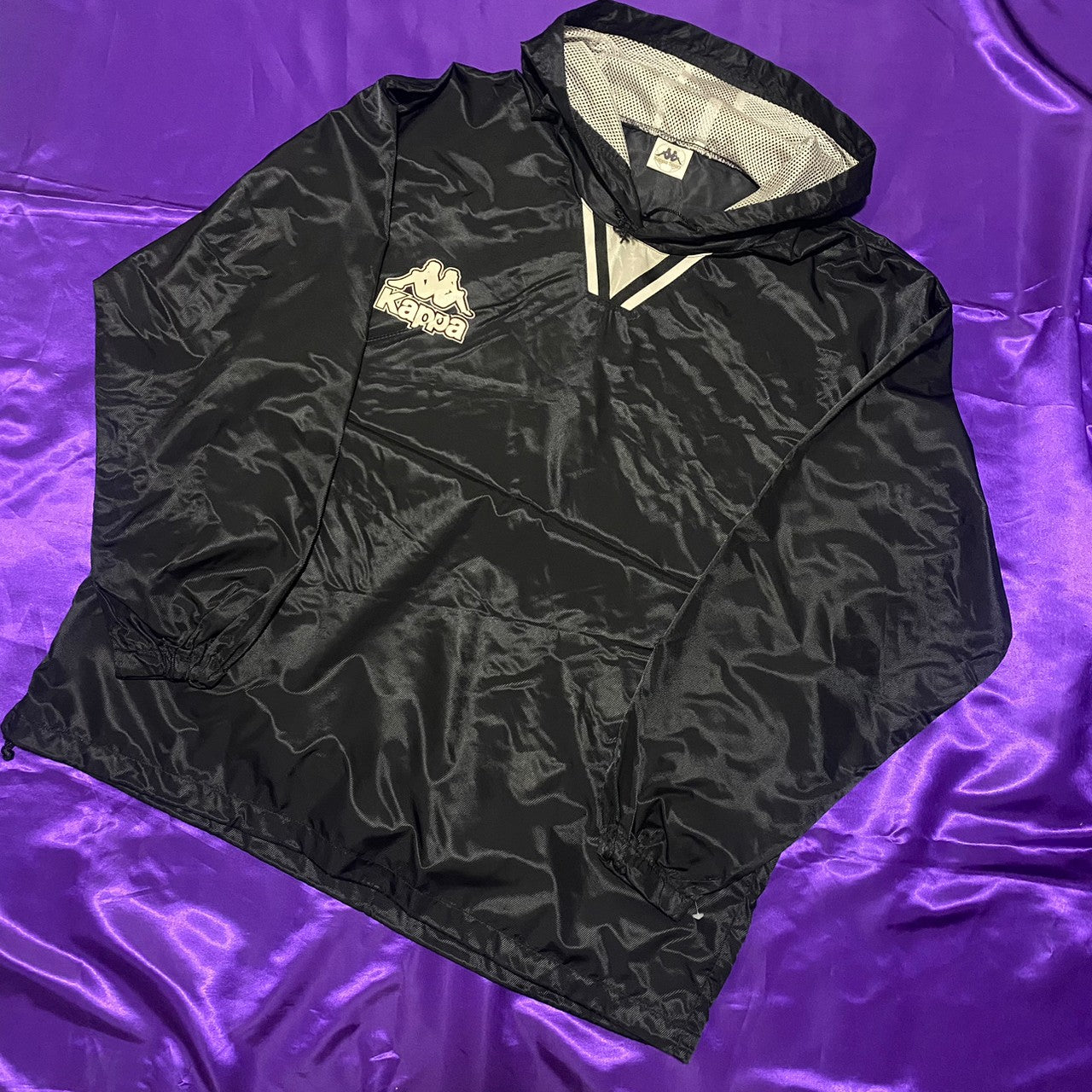 Kappa Nylon Anorak Parker Black