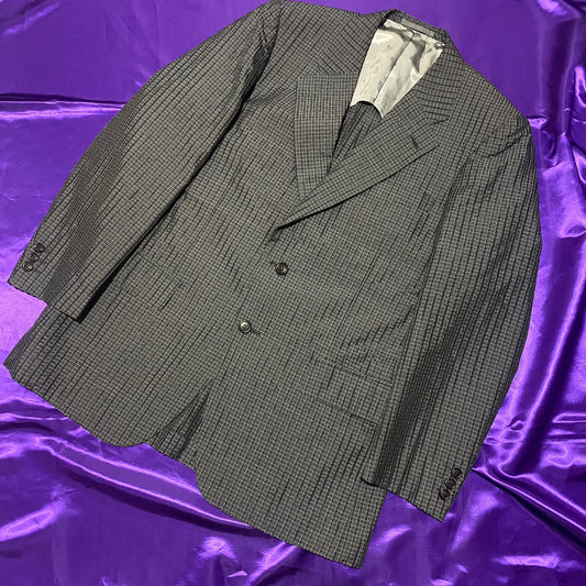 2B Silk Tailored Jacket Check Pattern