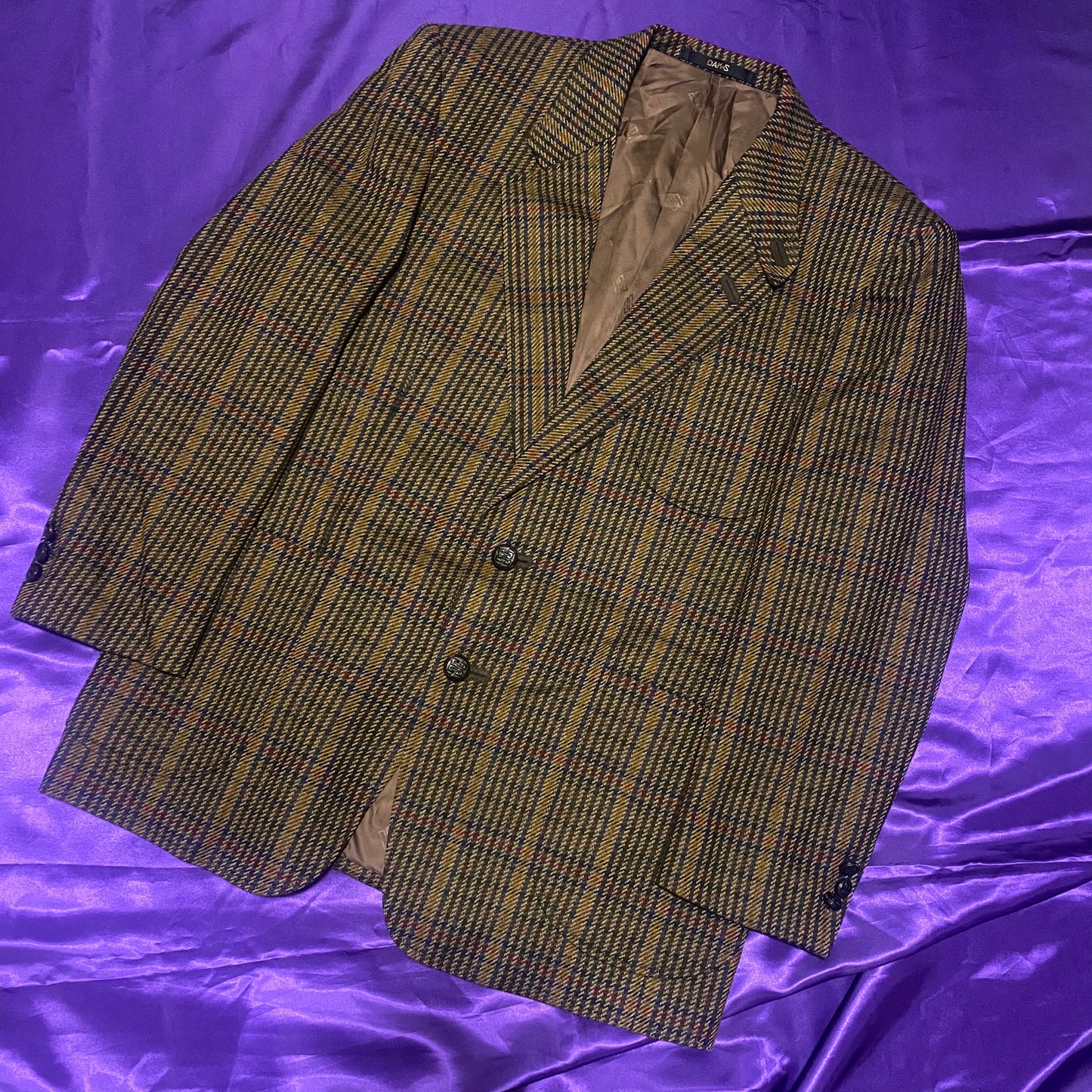 DAKS Check Pattern Tailored Jacket