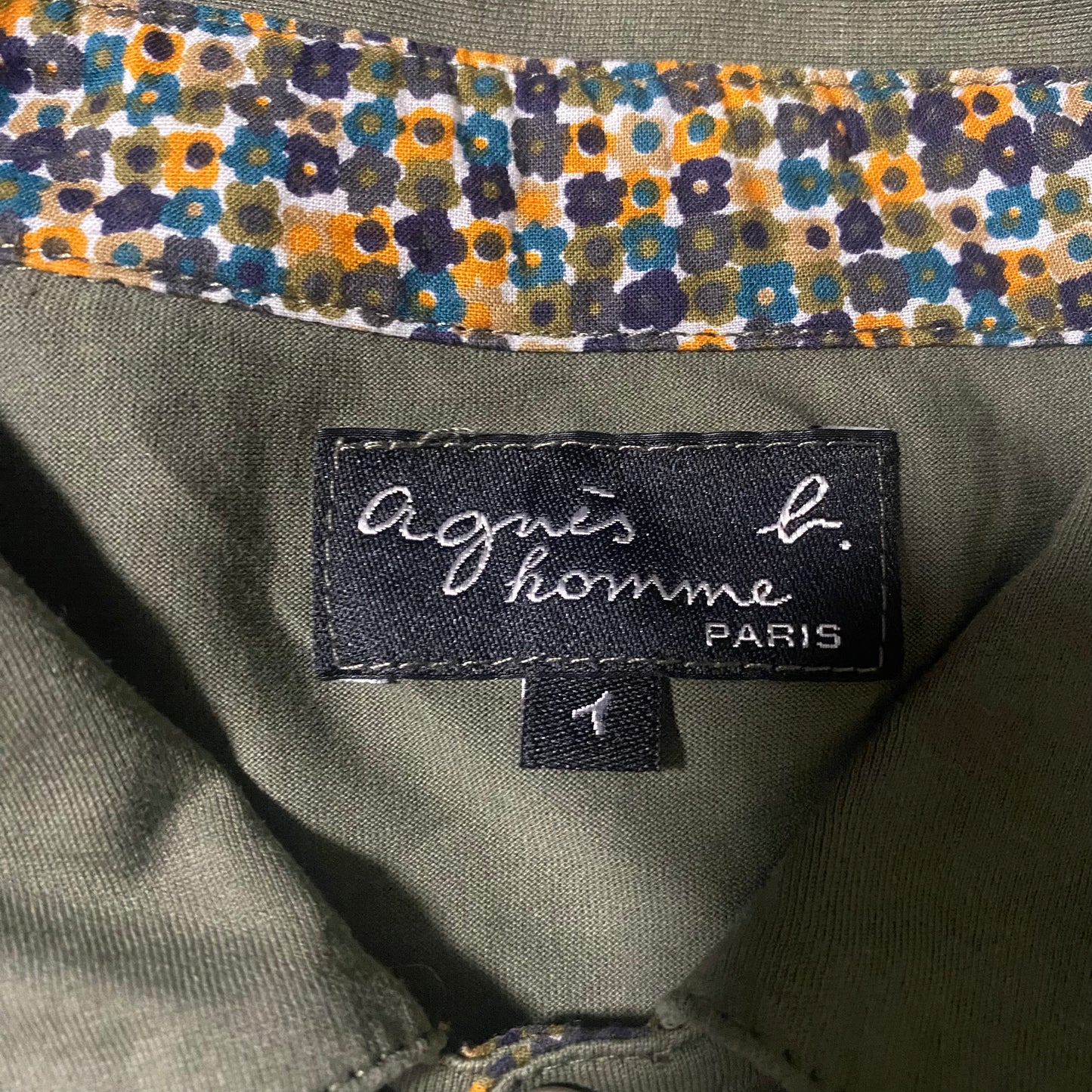 agnes b HOMME 3B Polo Shirt Flower Pattern