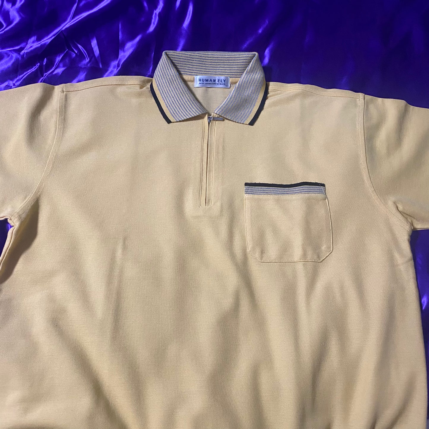 HUMAN FLY Harf Zip Polo Shirt
