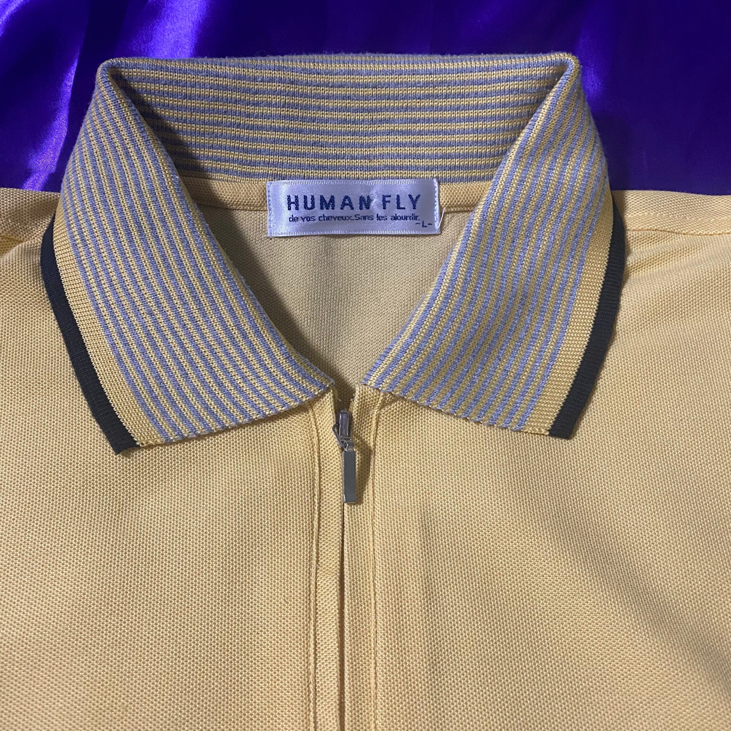 HUMAN FLY Harf Zip Polo Shirt