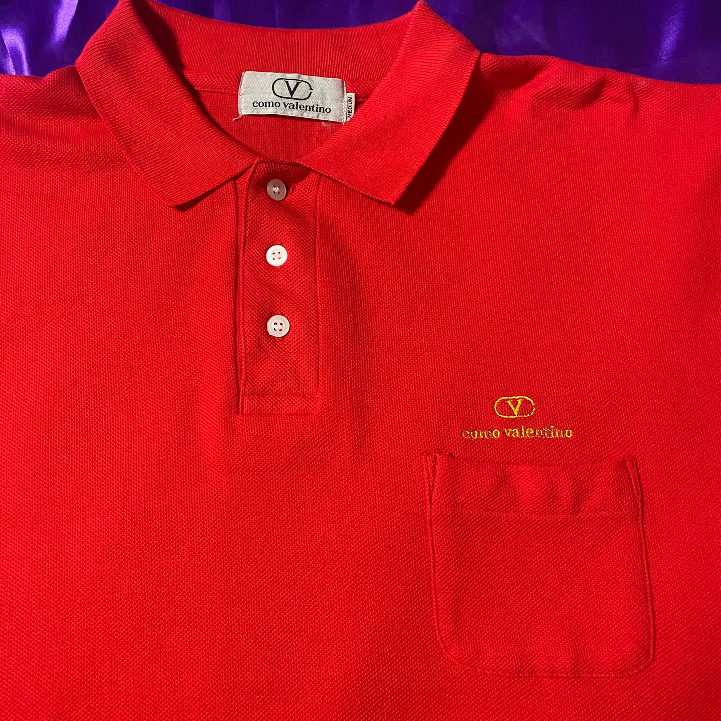 como valentino One point Logo S/S Polo Shirt