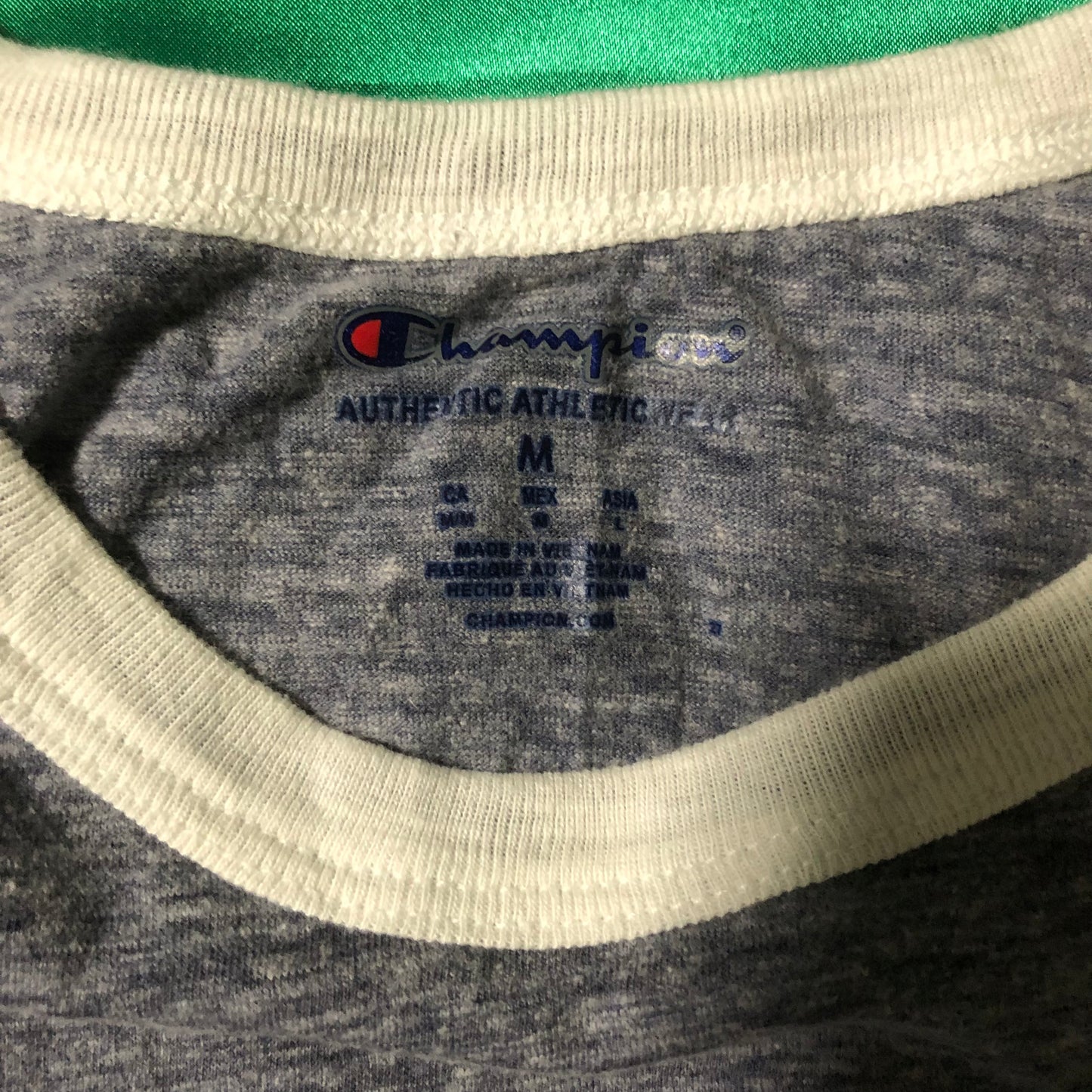 Champion Logo Print Ringer T-Shirt
