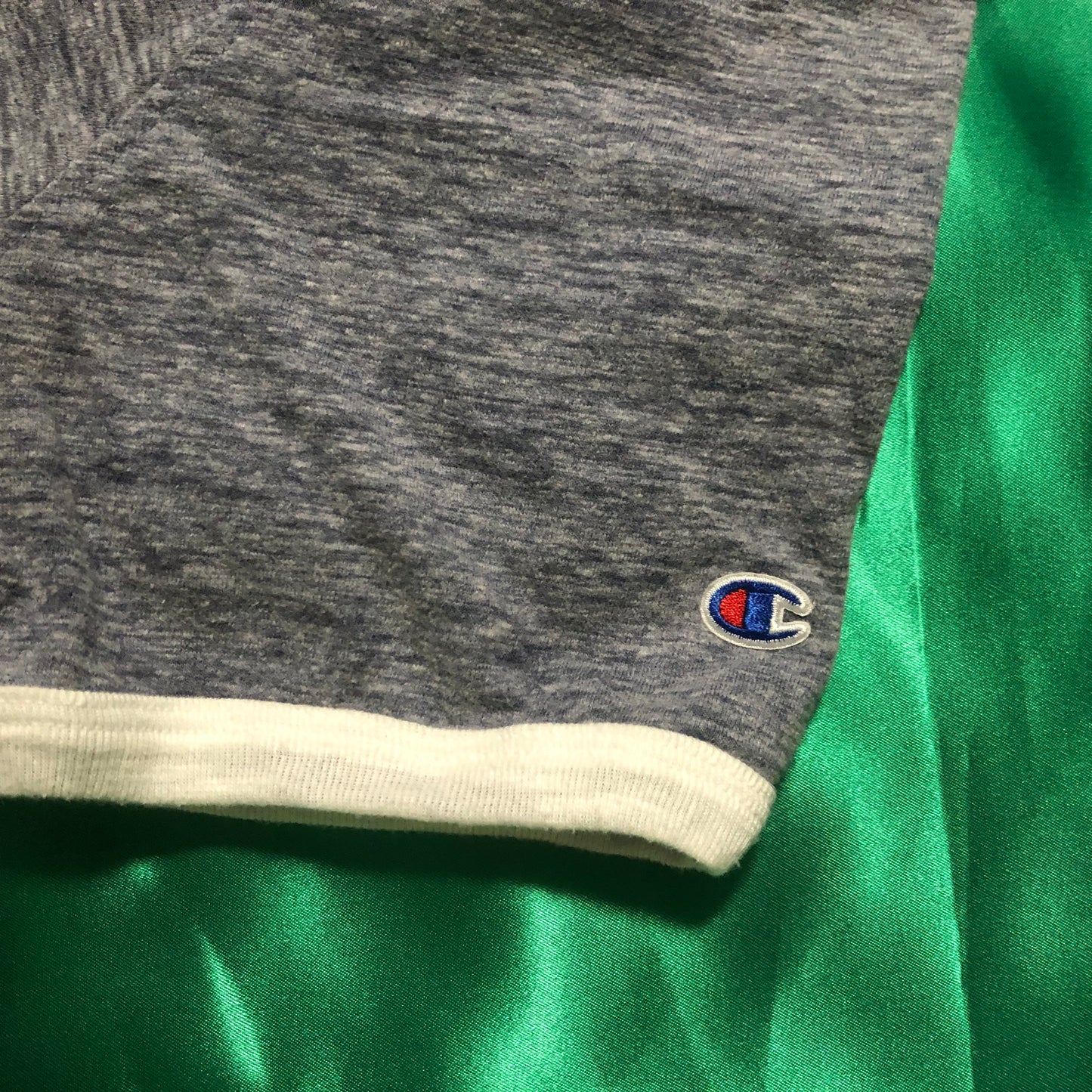 Champion Logo Print Ringer T-Shirt