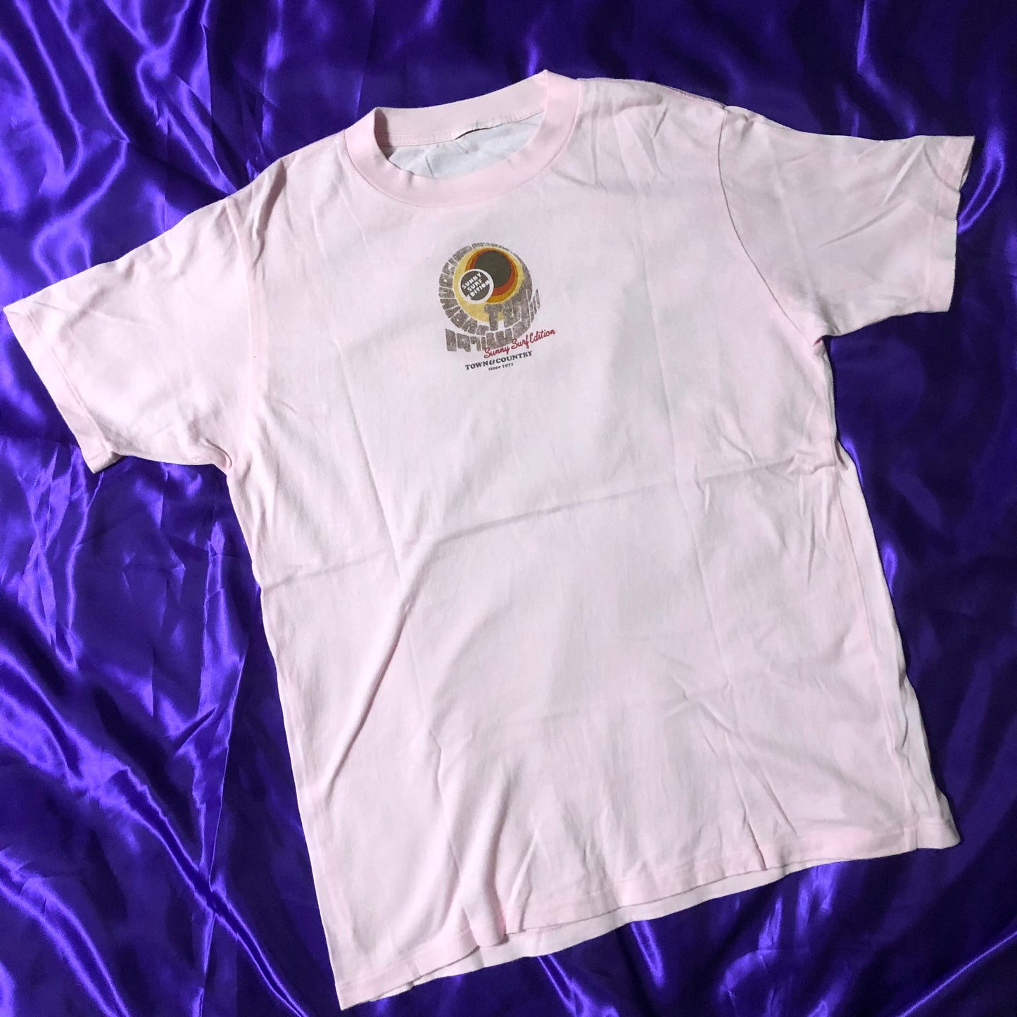 Sunny Surf 90s S/S Print T-Shirt Pink