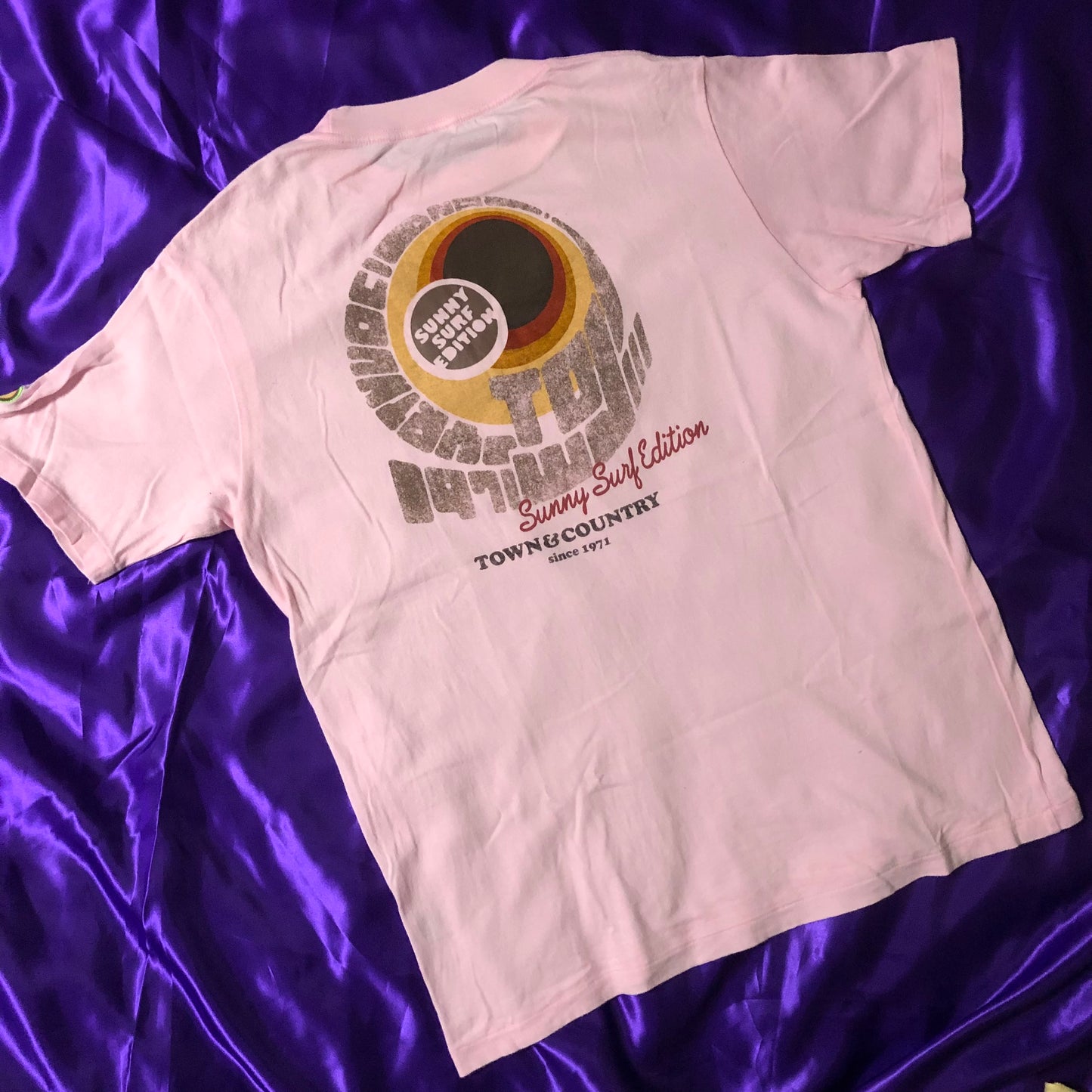 Sunny Surf 90s S/S Print T-Shirt Pink