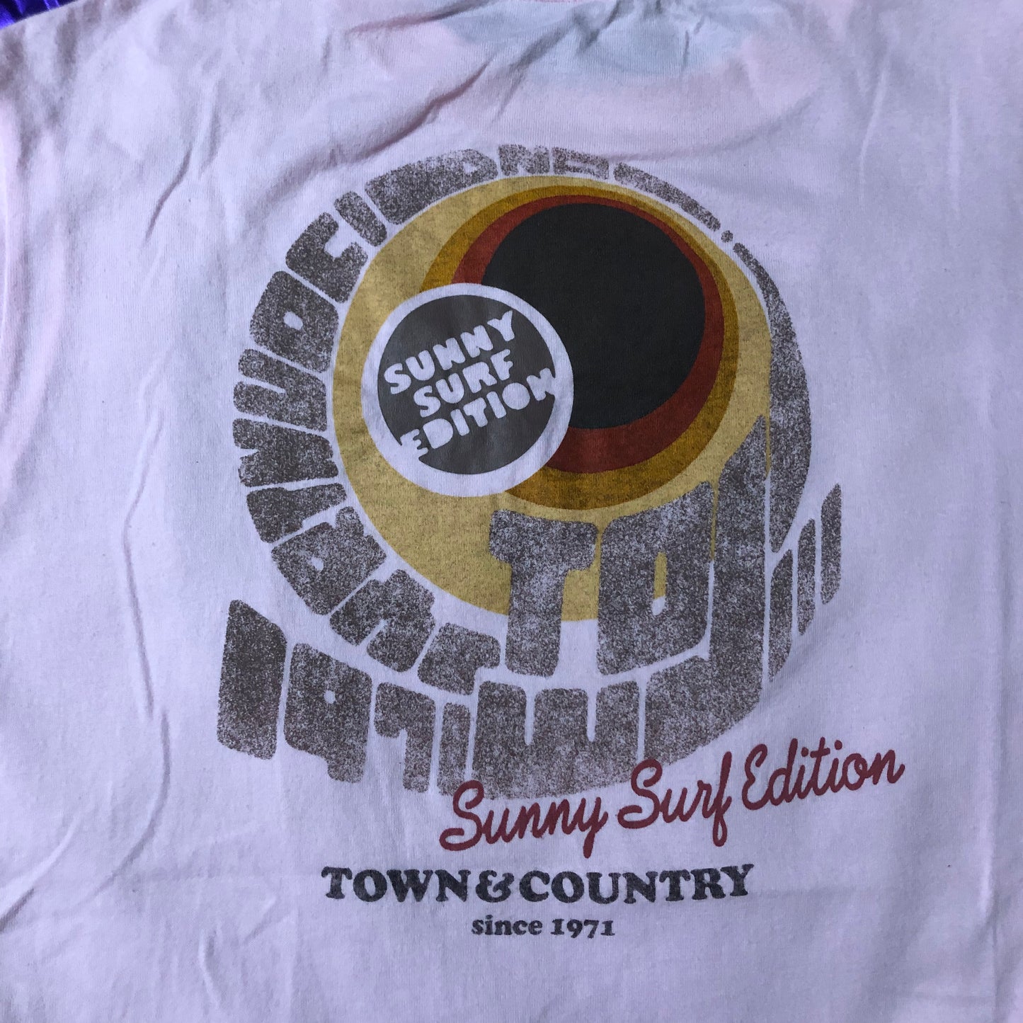 Sunny Surf 90s S/S Print T-Shirt Pink