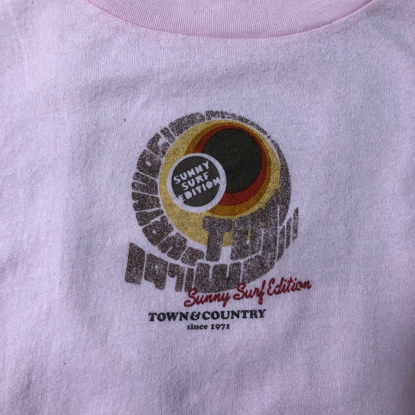 Sunny Surf 90s S/S Print T-Shirt Pink
