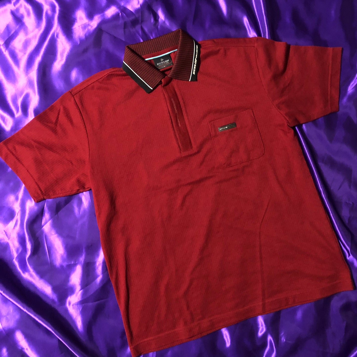 DUNLOP Half Zip S/S Polo Shirt