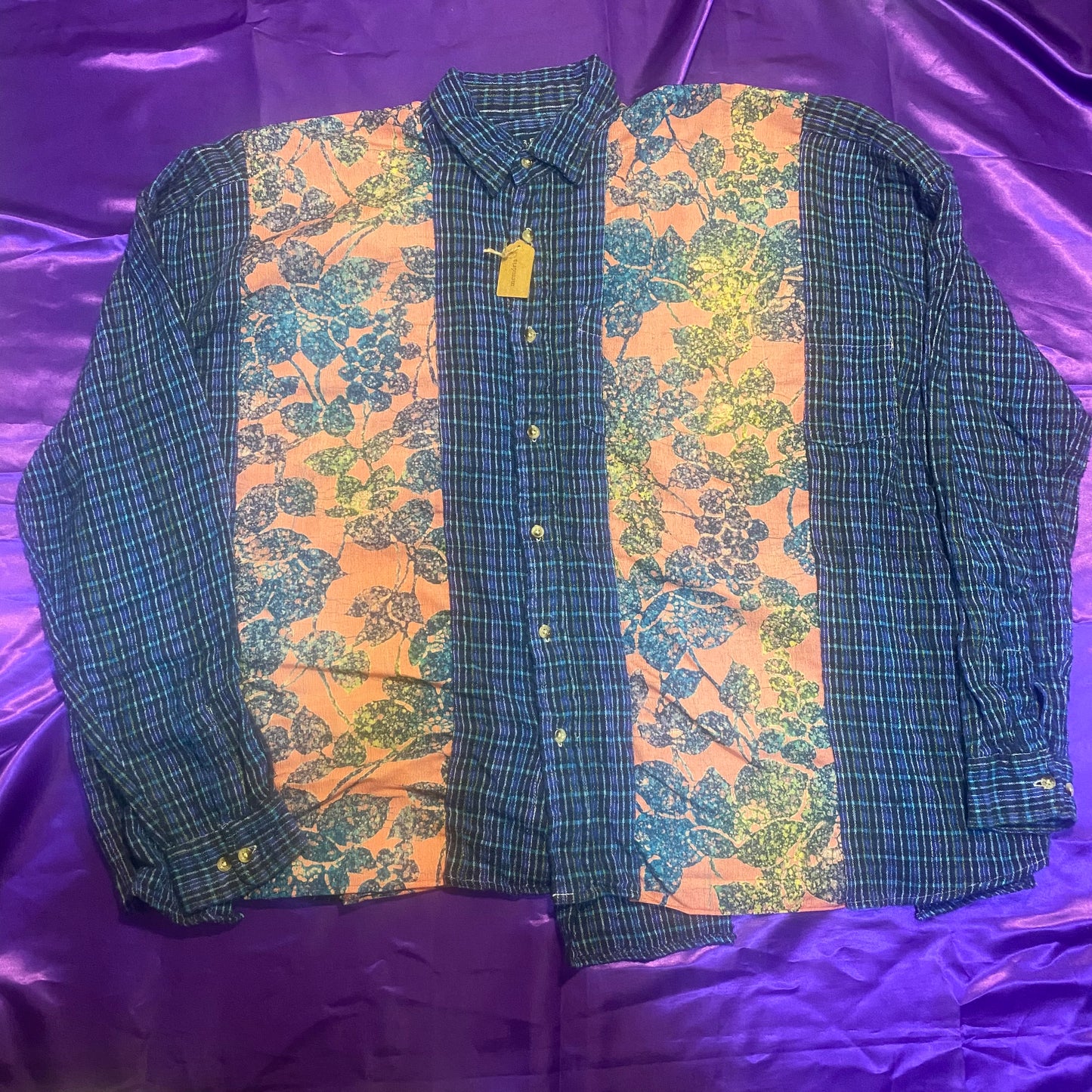 Remake Big Shirts × KIMONO チェックシャツ