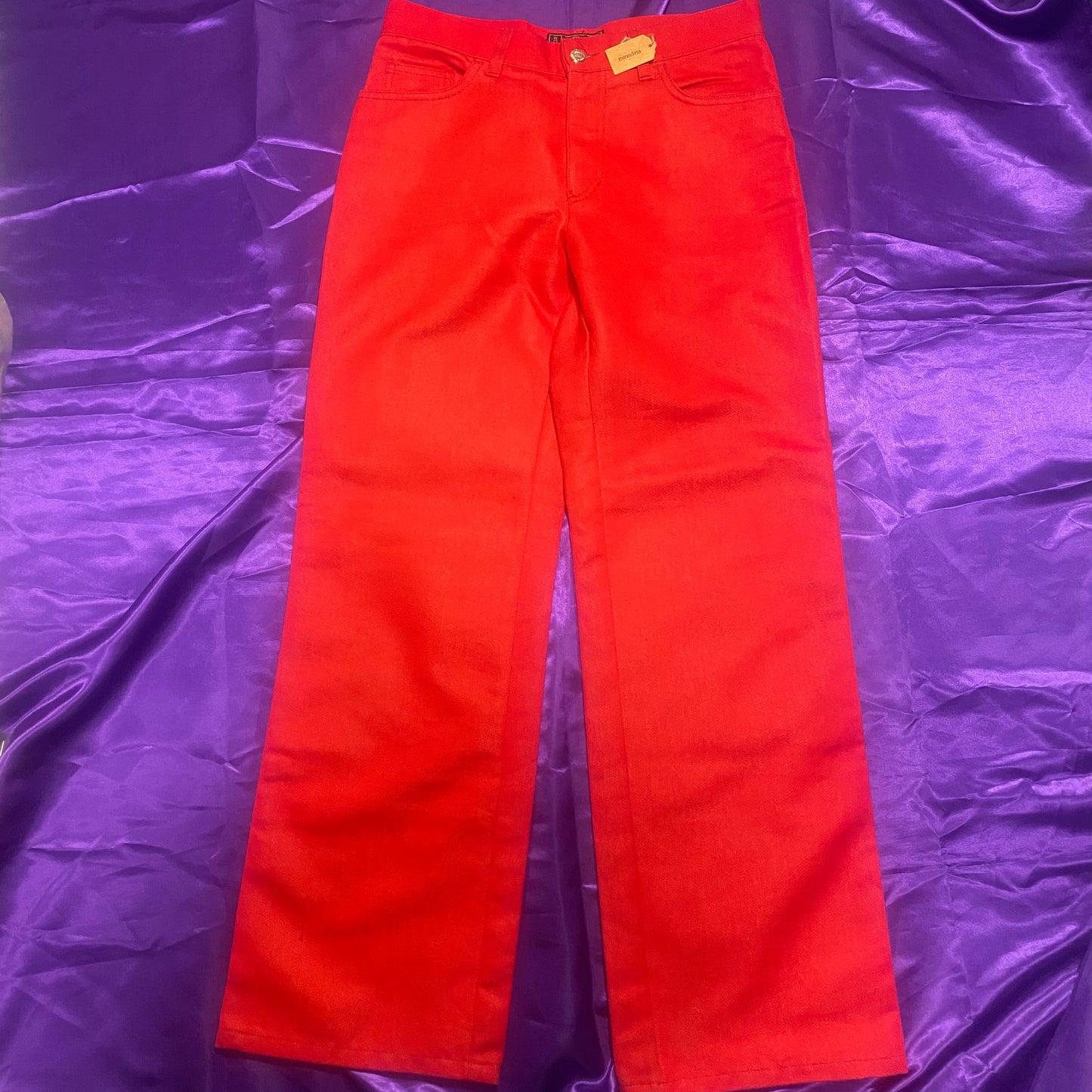 FENDI Straight Denim Pants RED