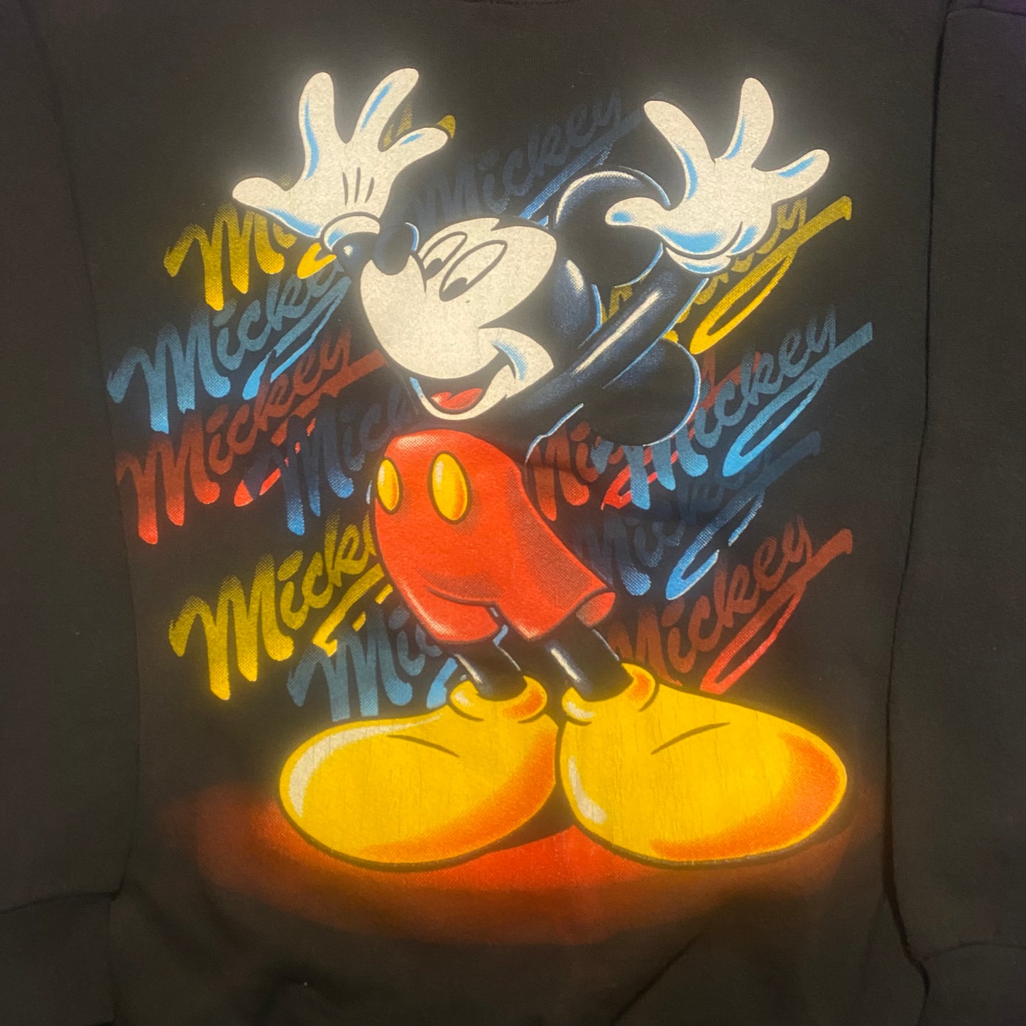 Disney MICKEY Print Sweat usa製