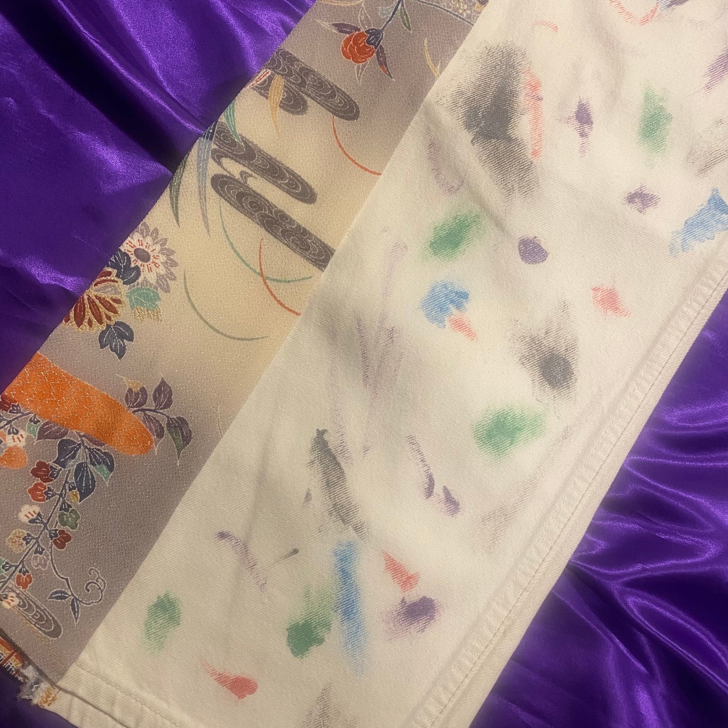 Remake Flare Pants DENIM × KIMONO