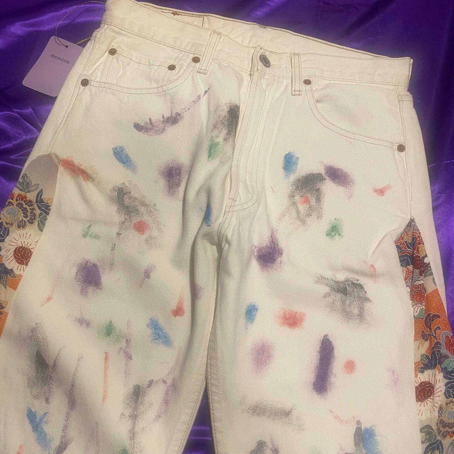 Remake Flare Pants DENIM × KIMONO