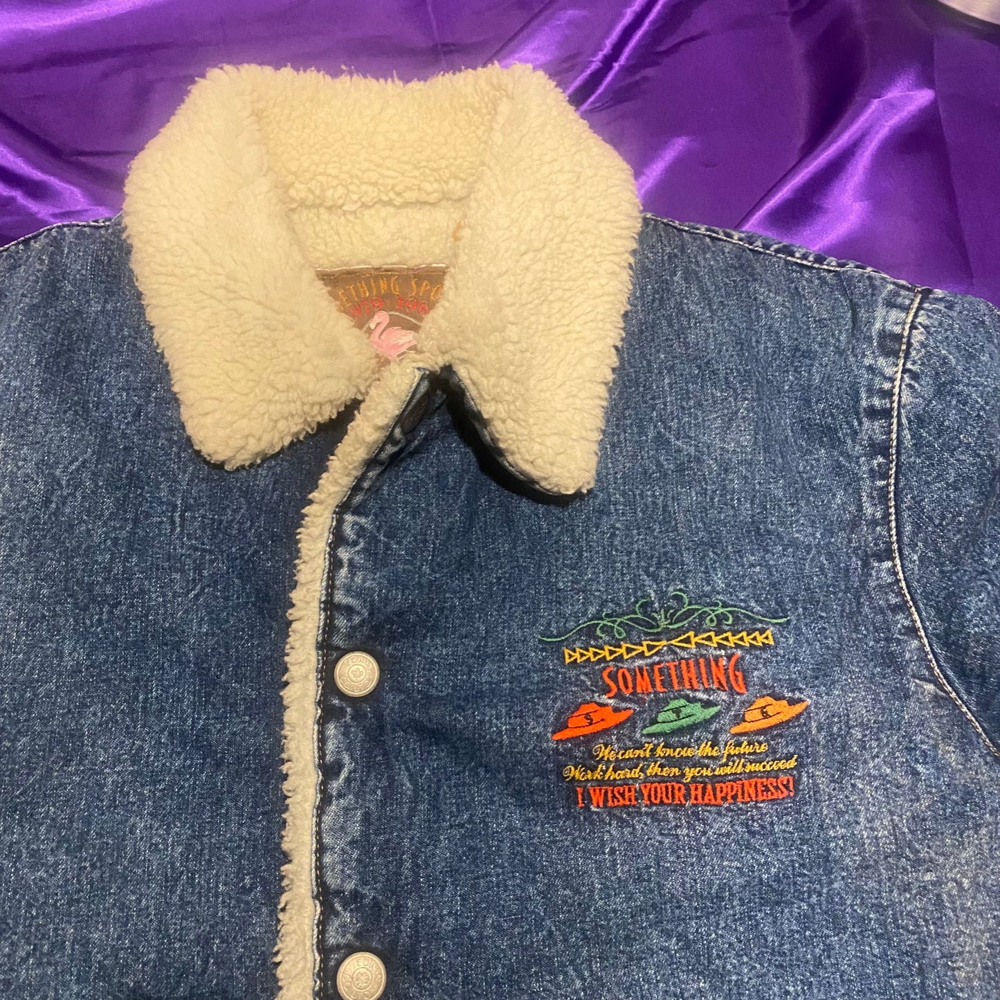 SOMETHING SPORTS Boa Denim Jacket