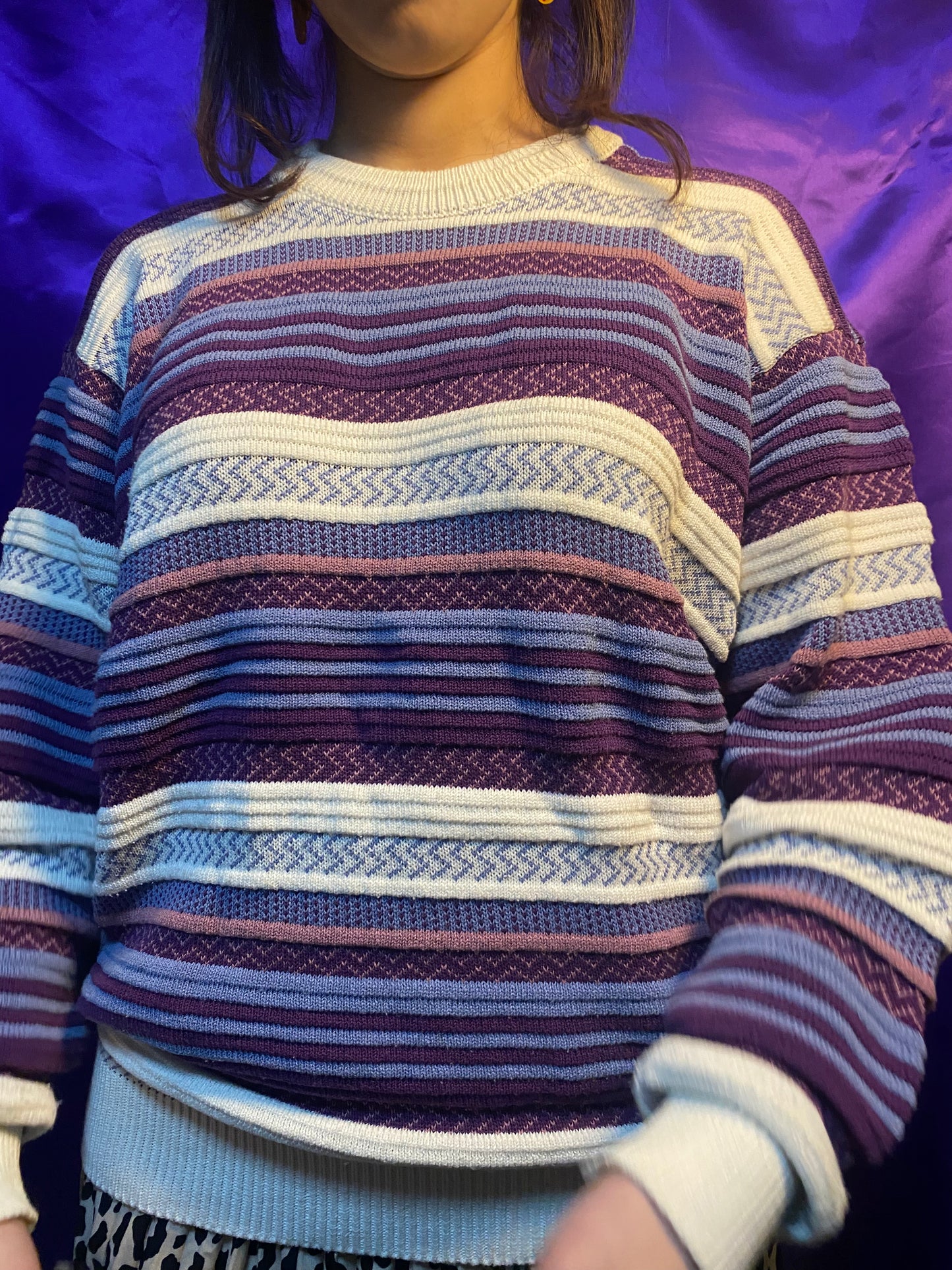 3D Crew Neck Sweater