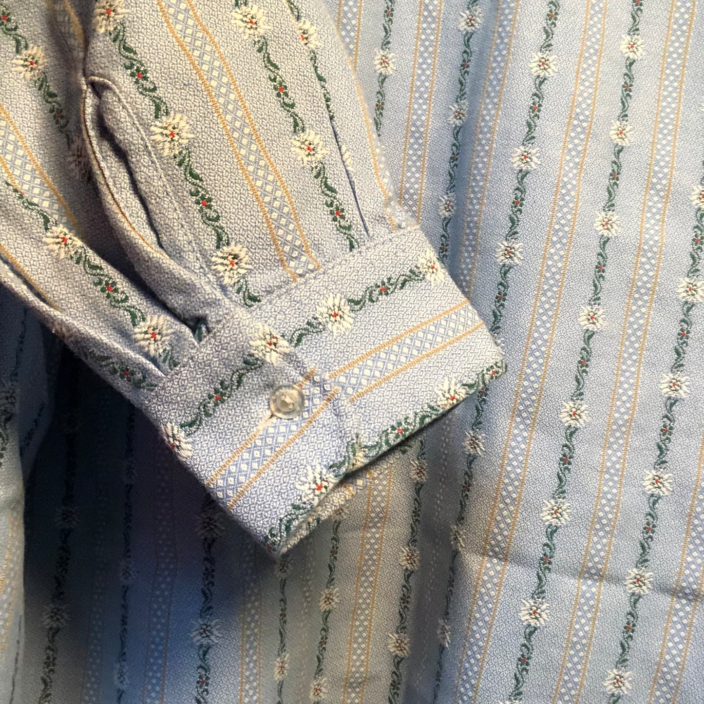 Flower × Stripe No Color L/S Shirt