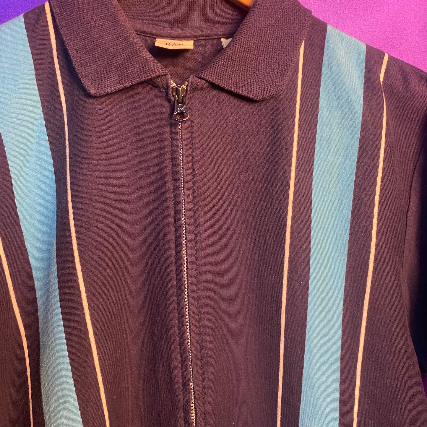 OLD GAP Full Zip S/S Polo Shirt