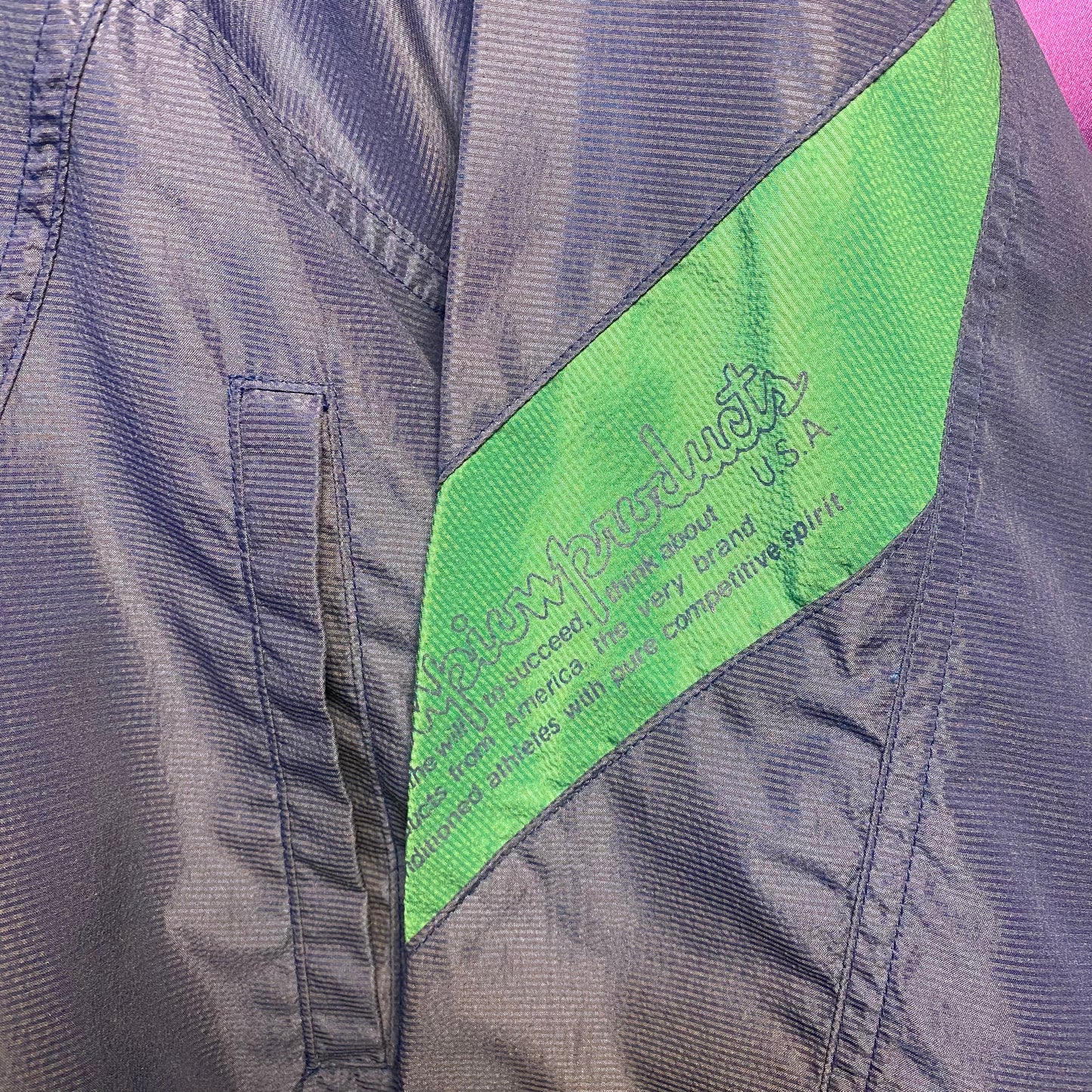 Champion 80〜90s Nylon Jacket Blue