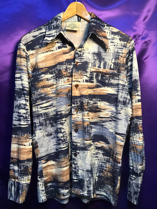 Patterned L/S Shirts(Polyester)