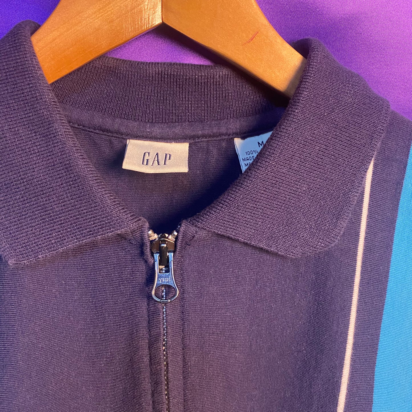 OLD GAP Full Zip S/S Polo Shirt