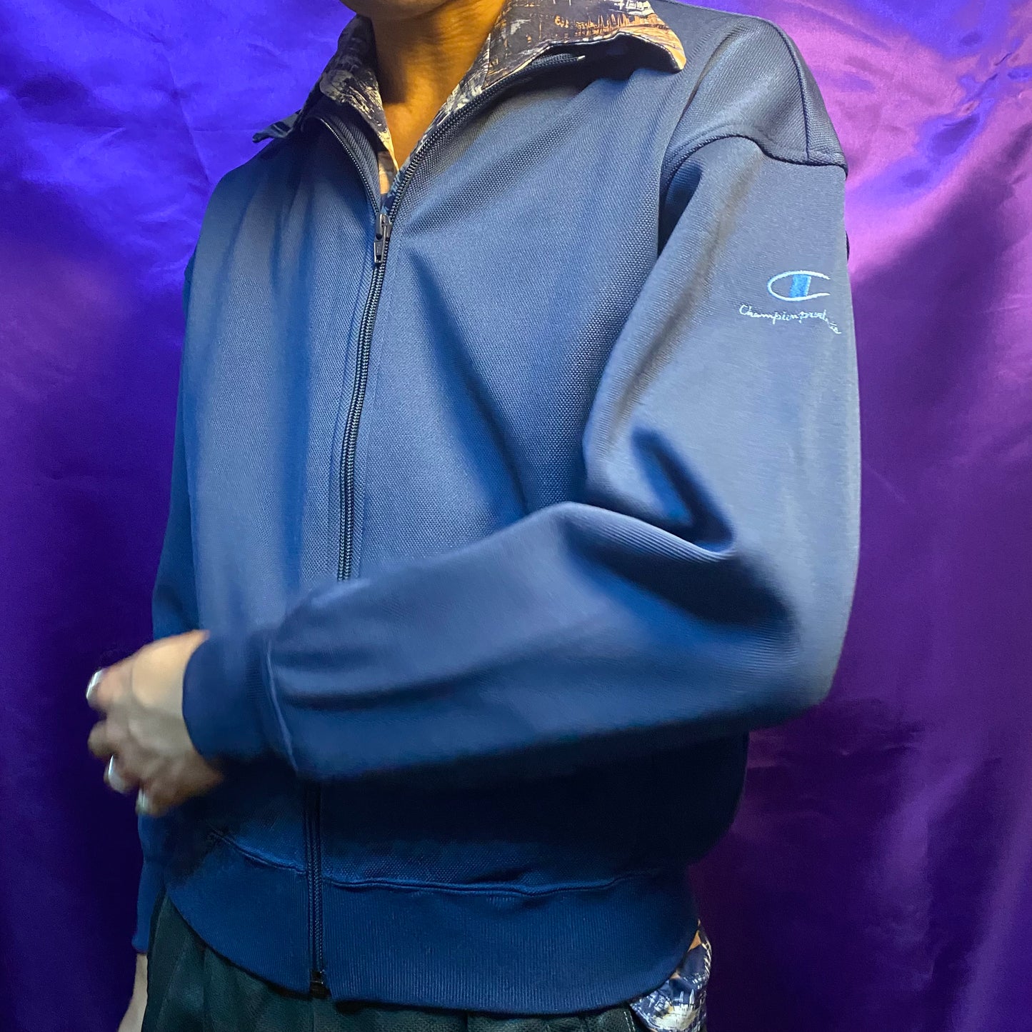 Champion 80〜90s TrackJacket Navy