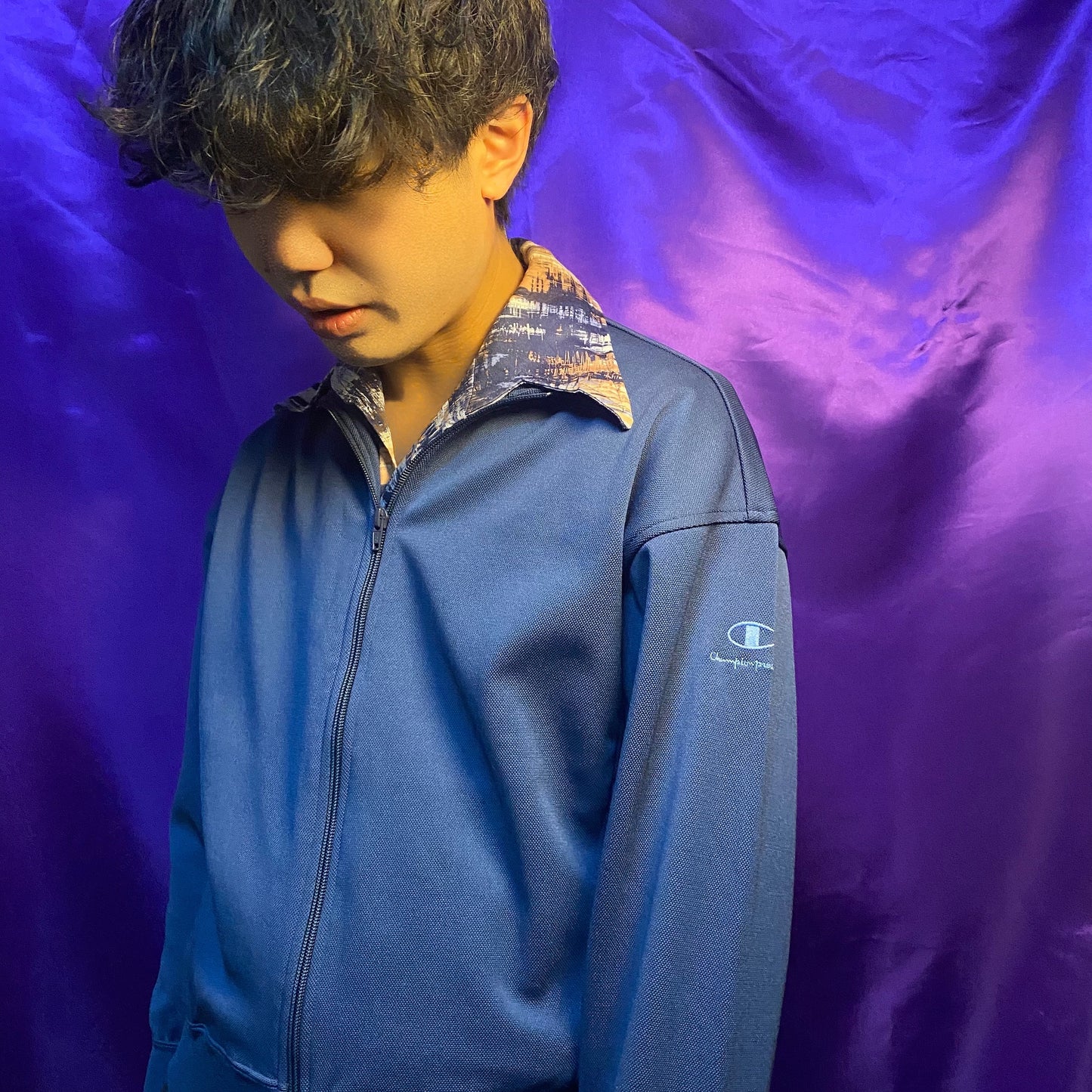Champion 80〜90s TrackJacket Navy