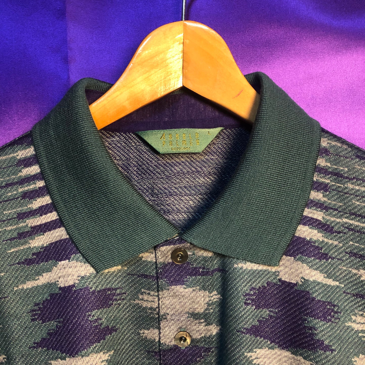Patterned L/S Polo Shirts