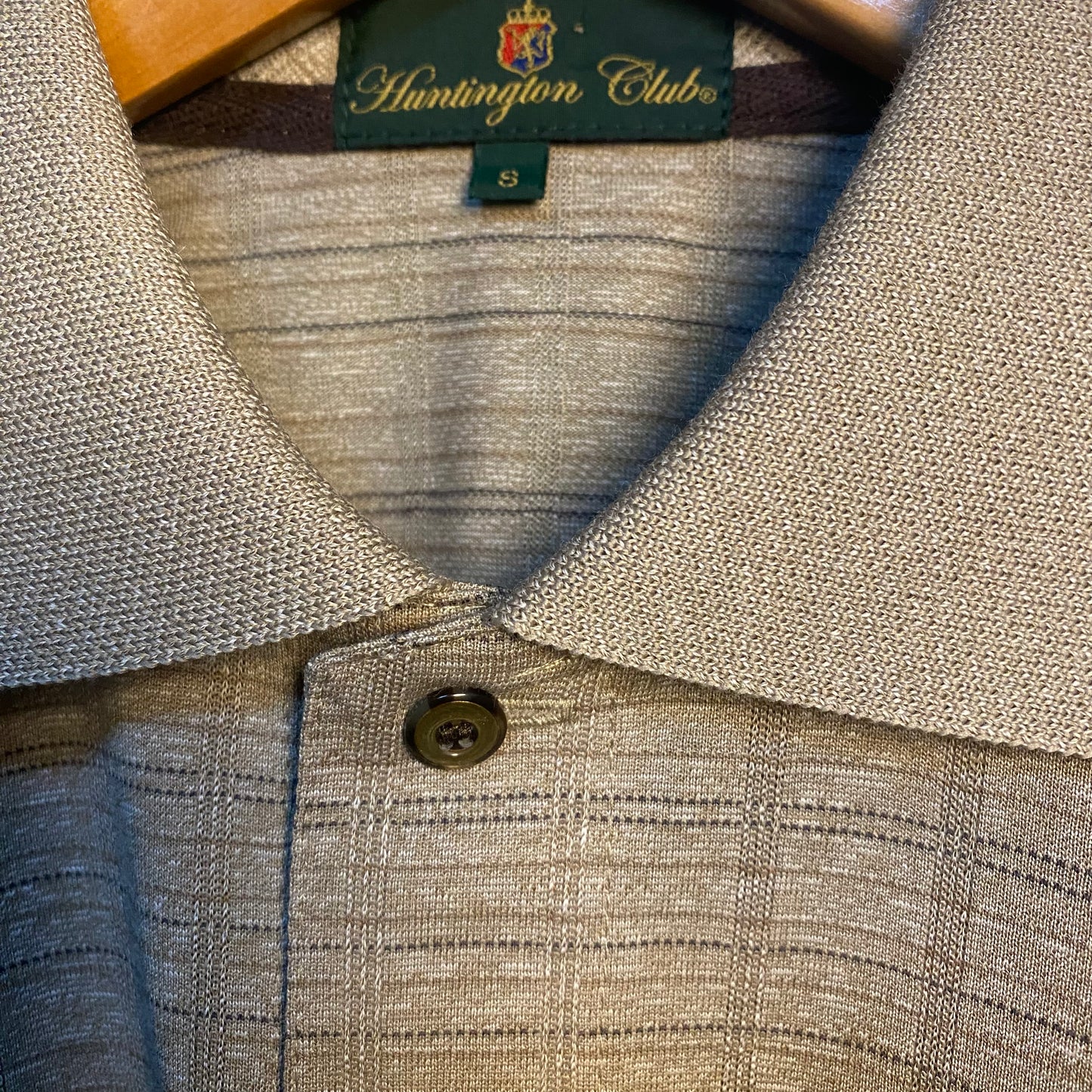 Logo × Pattern L/S Polo Shirt