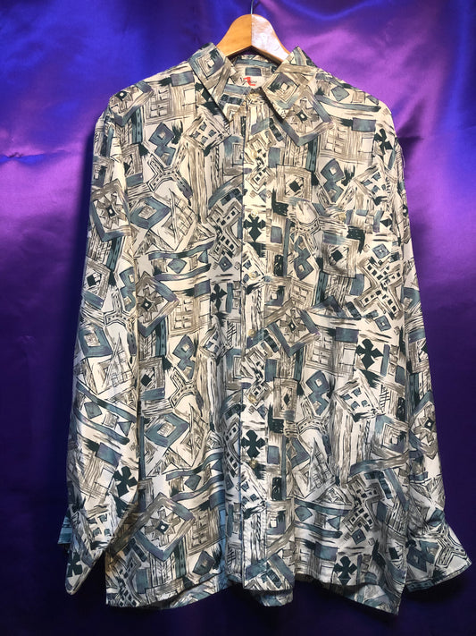 Patterned Silk L/S Shirts
