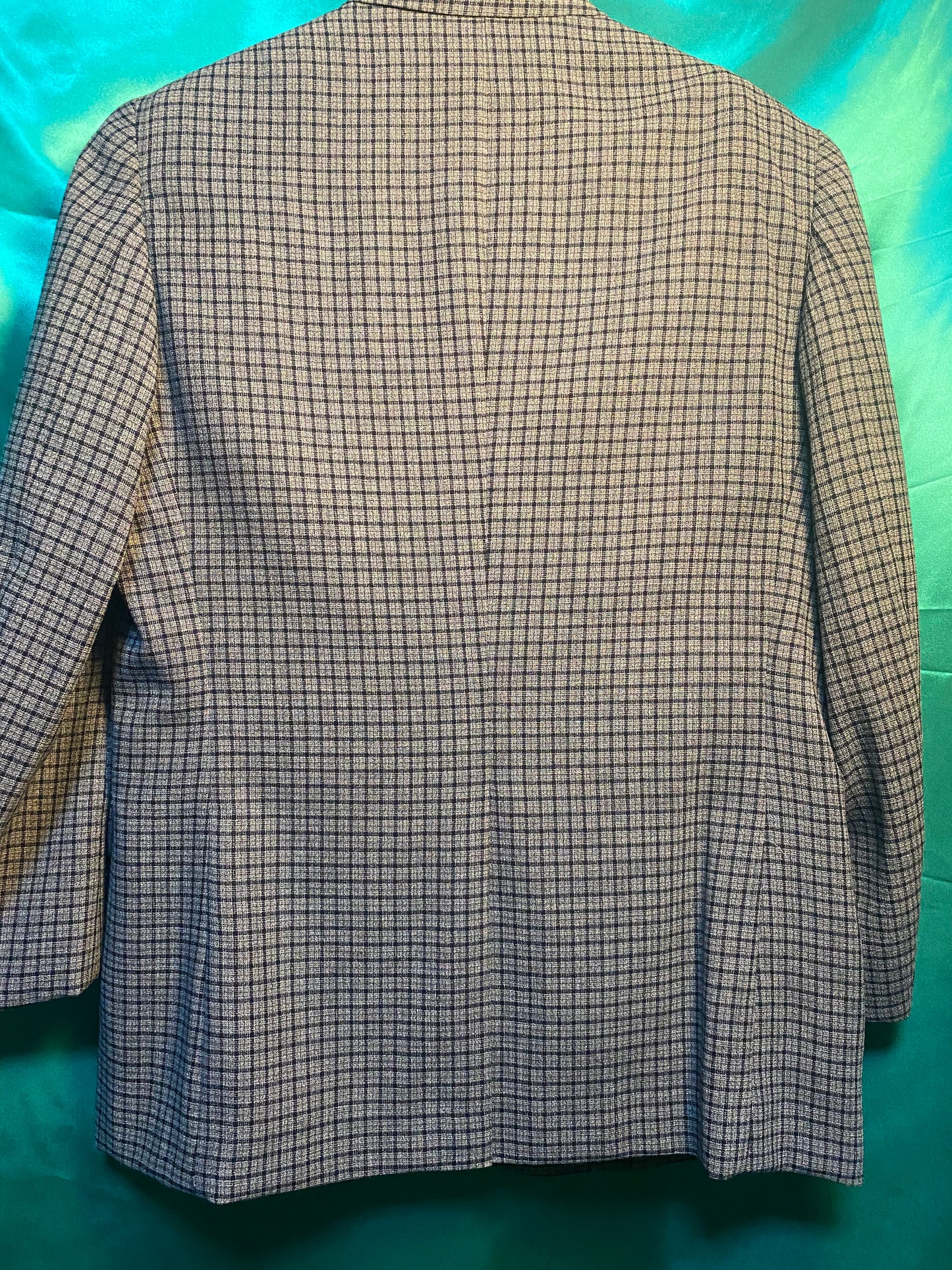 2B Check Pattern Tailored Jacket Gray×Black