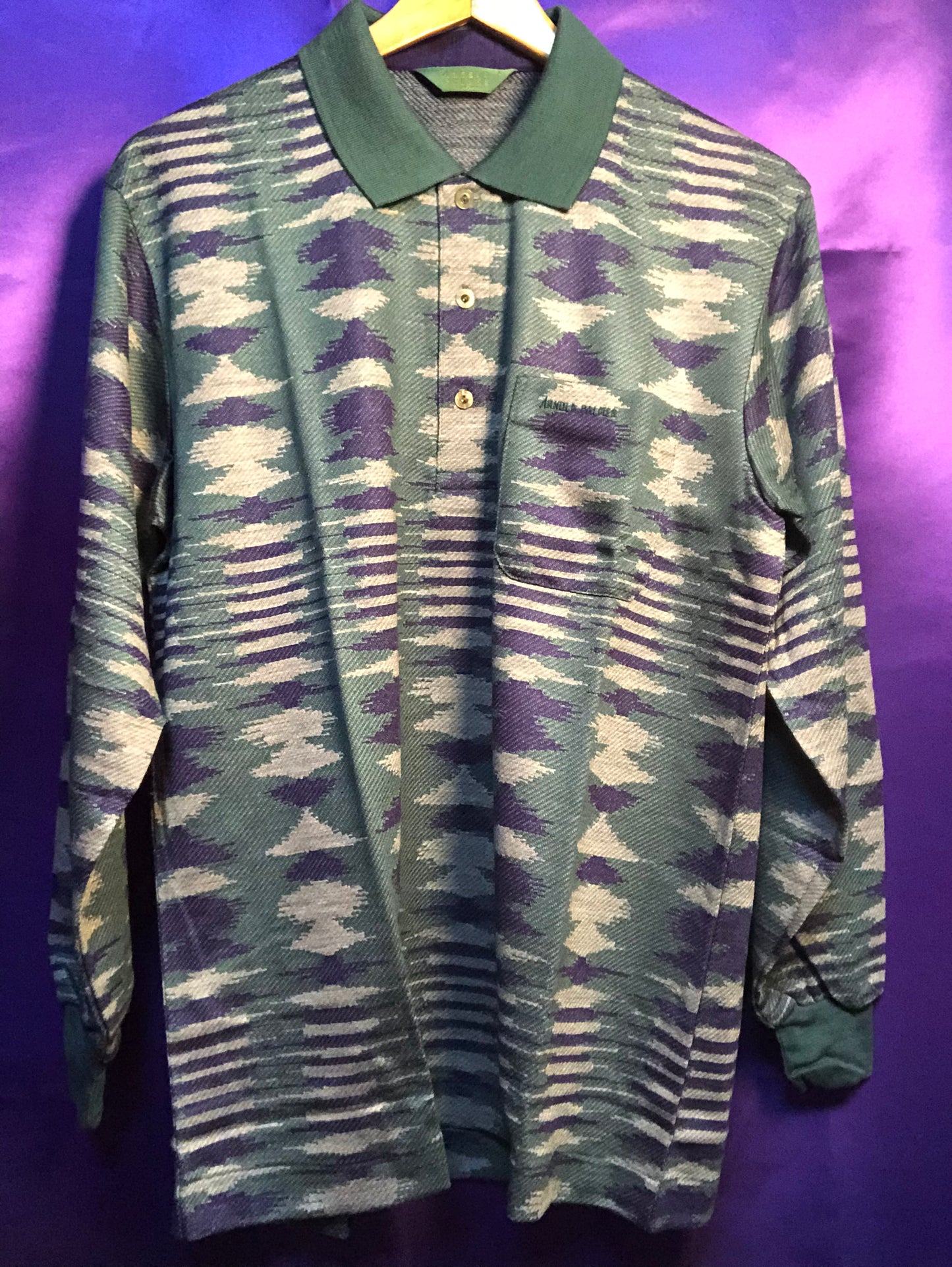 Patterned L/S Polo Shirts