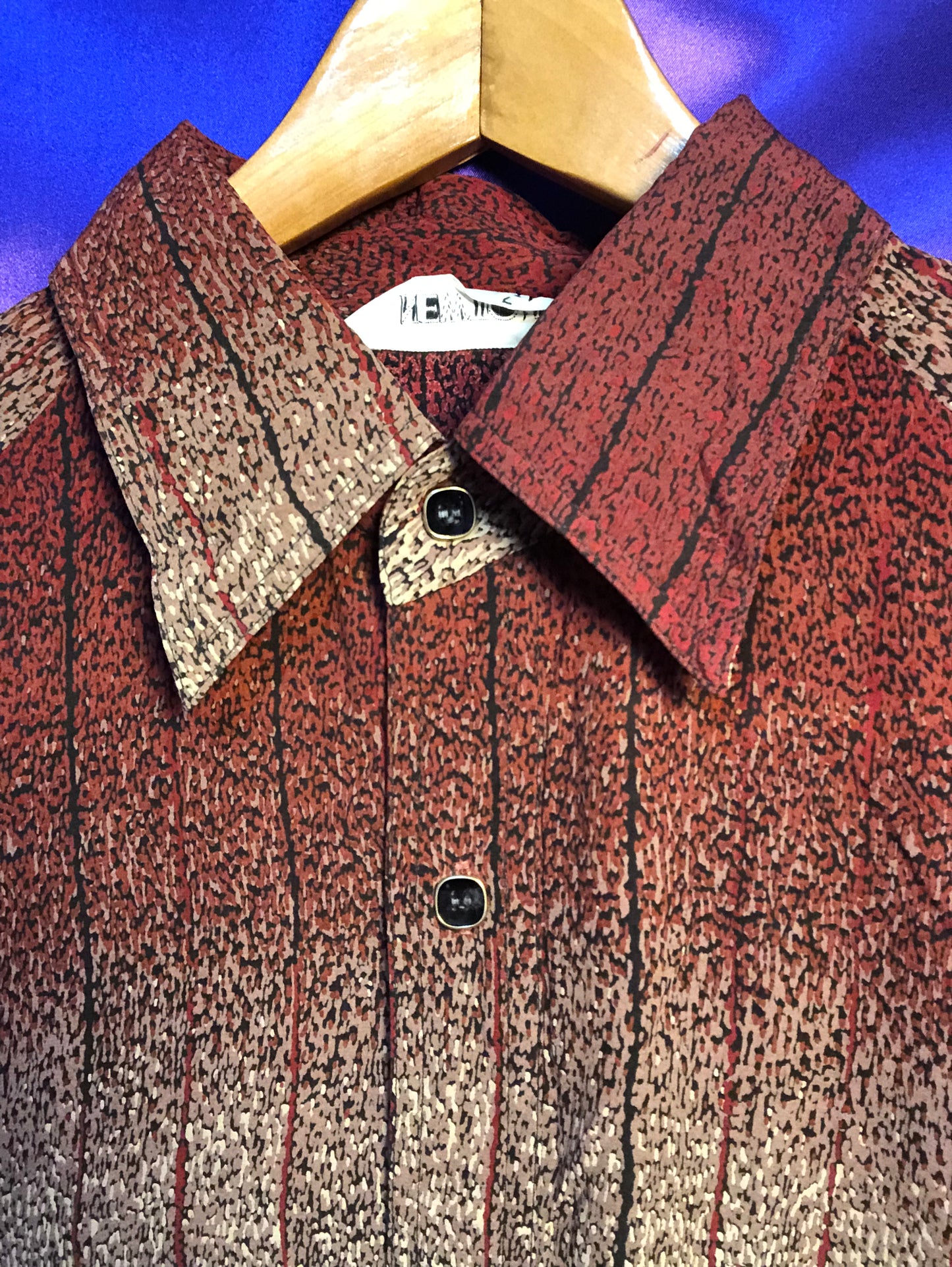 Stripe×Animal Pattern L/S Shirt