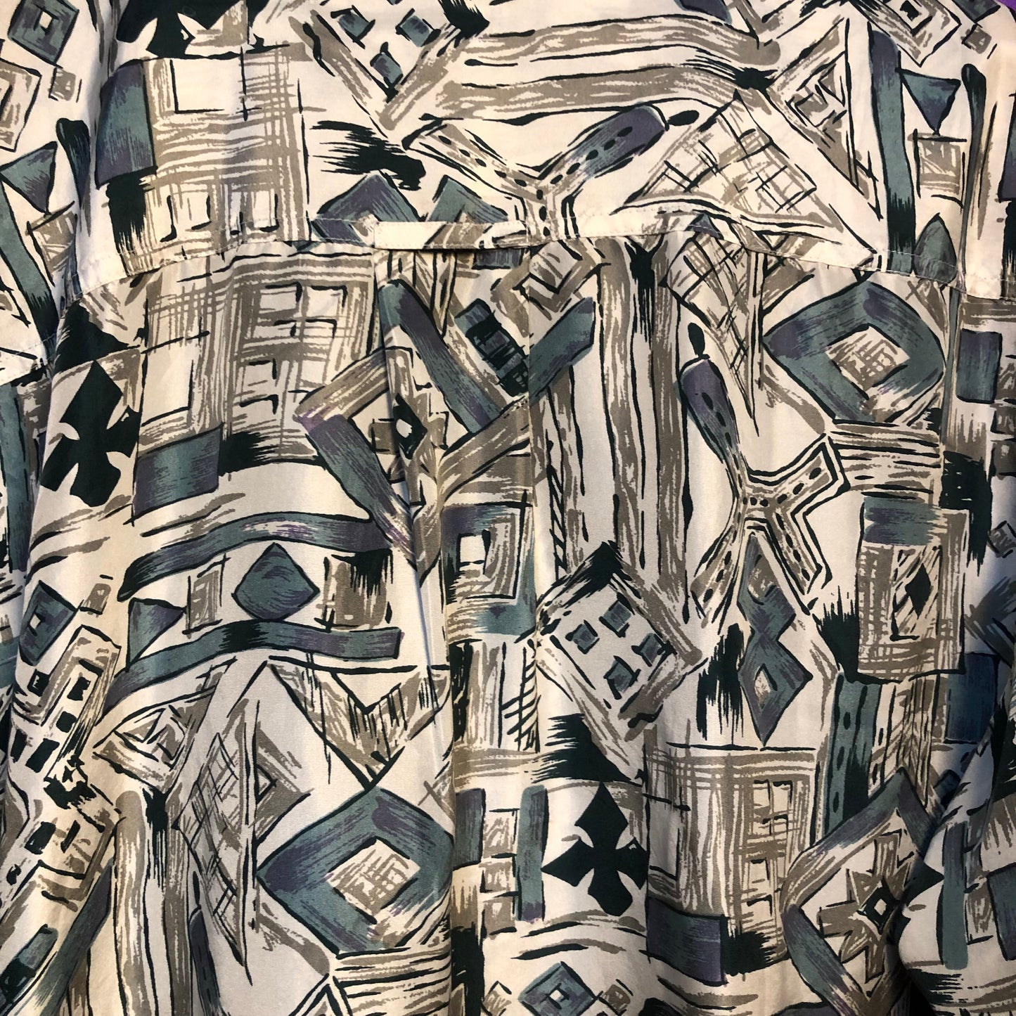 Patterned Silk L/S Shirts