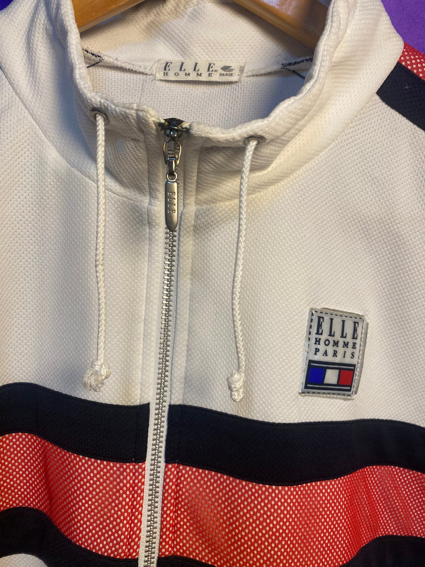 ELLE Mesh Switching Track Jacket