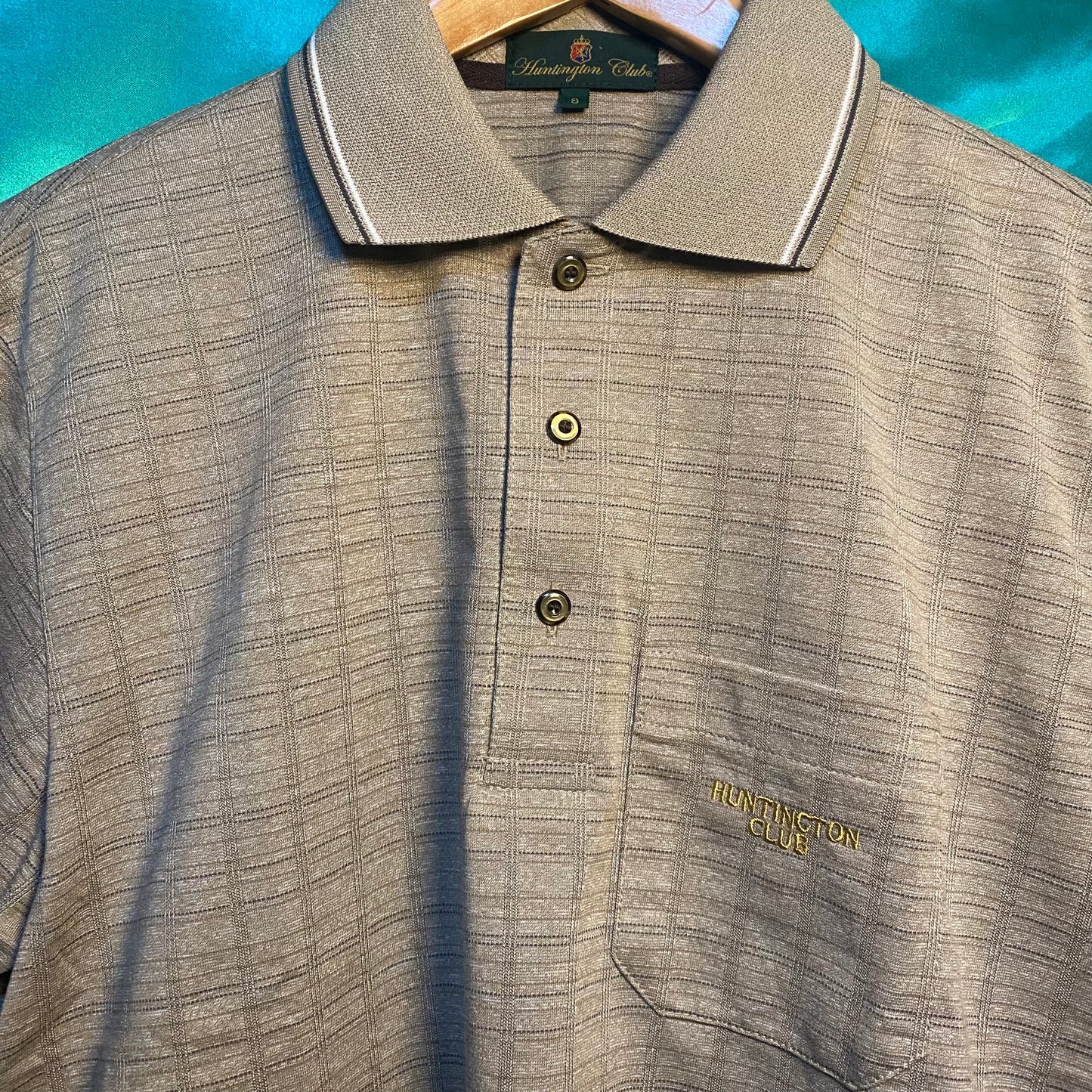 Logo × Pattern L/S Polo Shirt