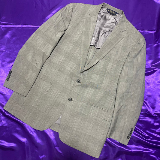 Brooks Brothers 2B Check Pattern Tailored Jacket