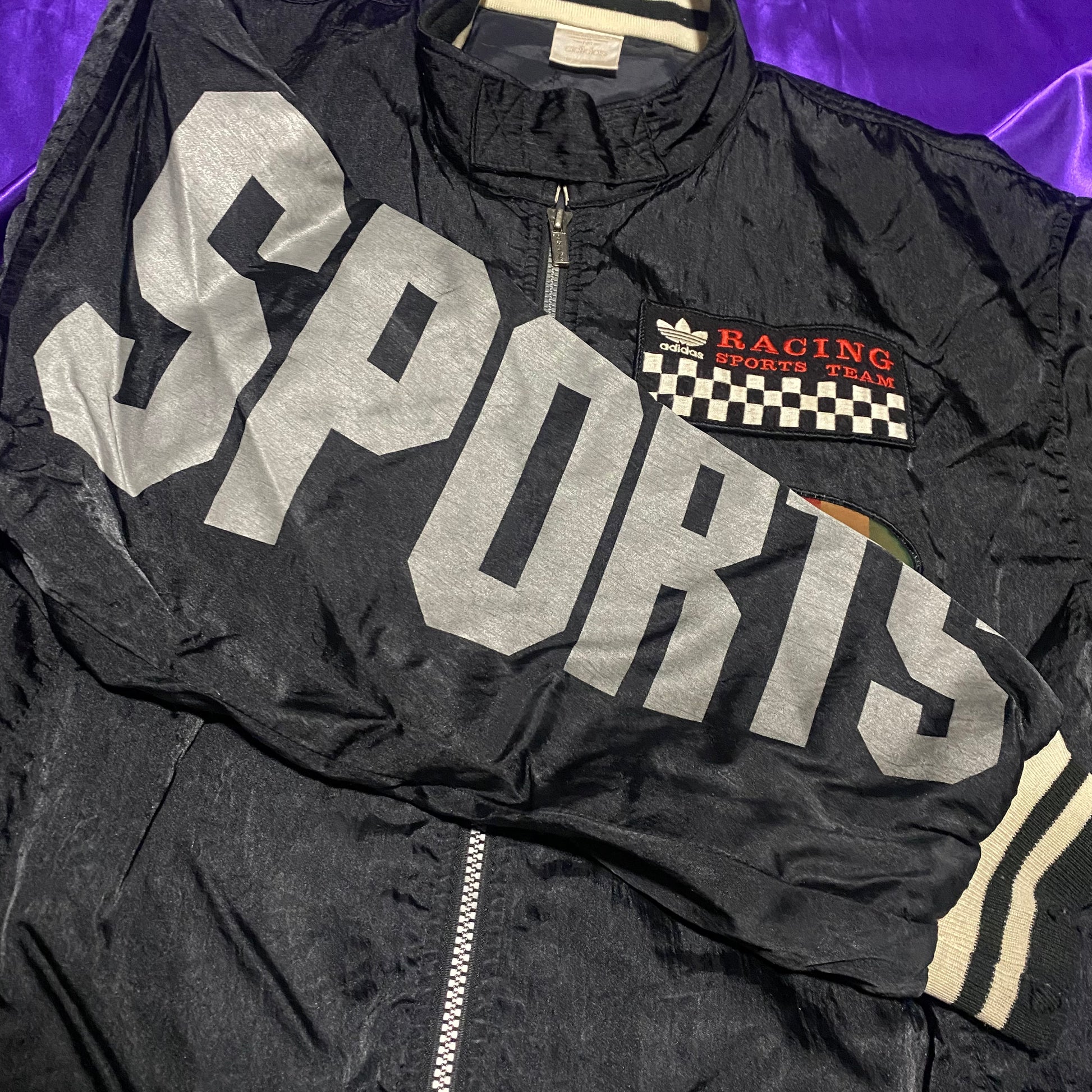 adidas デサント社製 80s Nylon Racing Jacket – memória