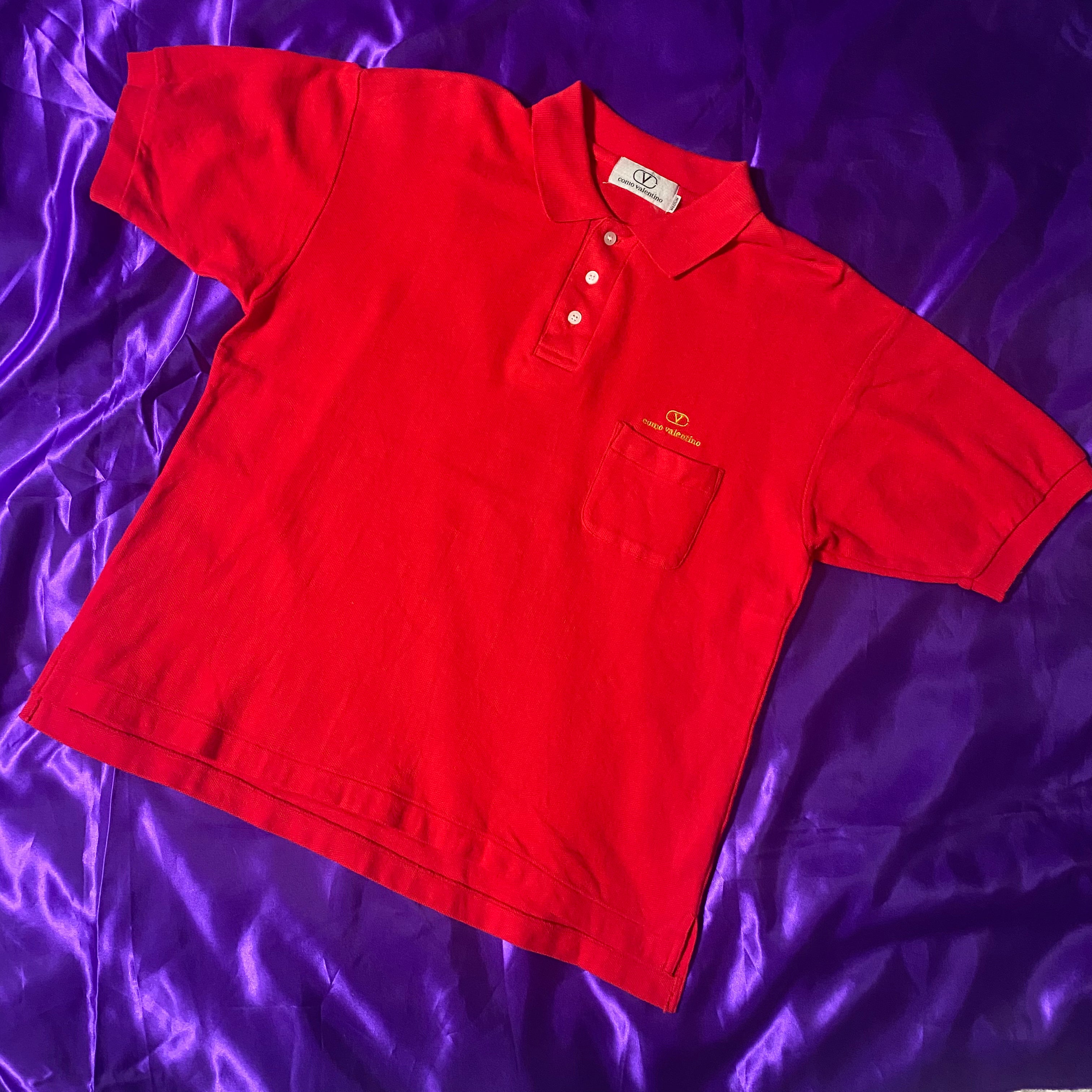 como valentino One point Logo S/S Polo Shirt – memória