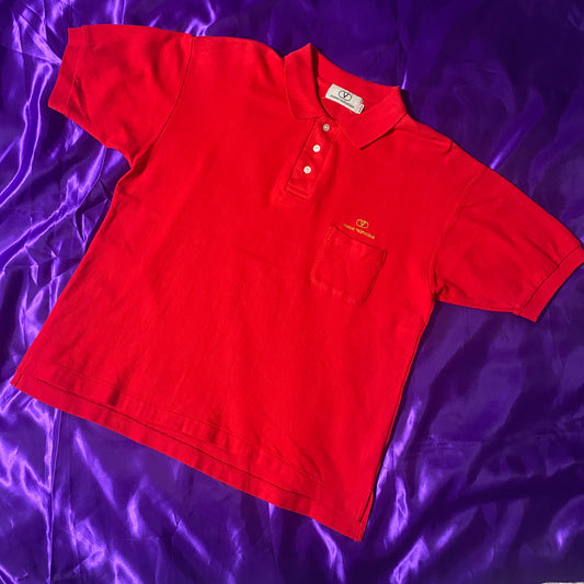 como valentino One point Logo S/S Polo Shirt