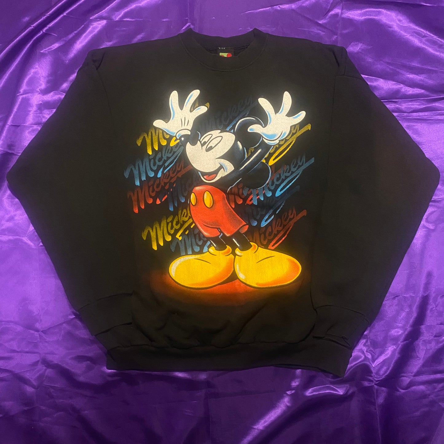 Disney MICKEY Print Sweat  usa製
