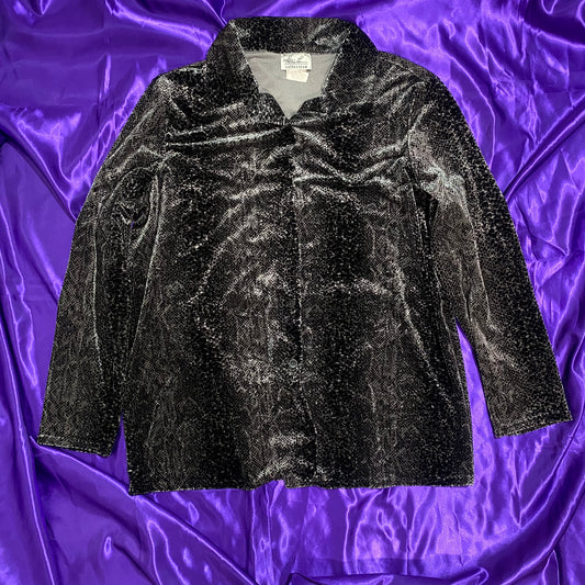 animal pattern L/S shirt