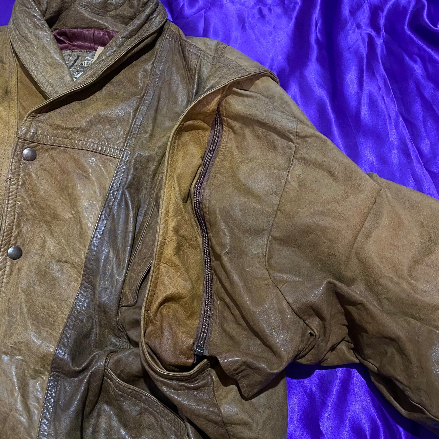 2way leather jacket