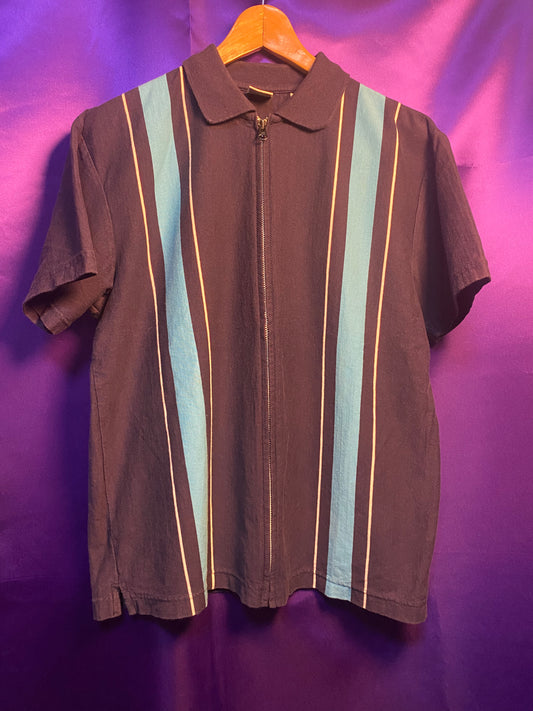 OLD GAP Full Zip S/S Polo Shirt